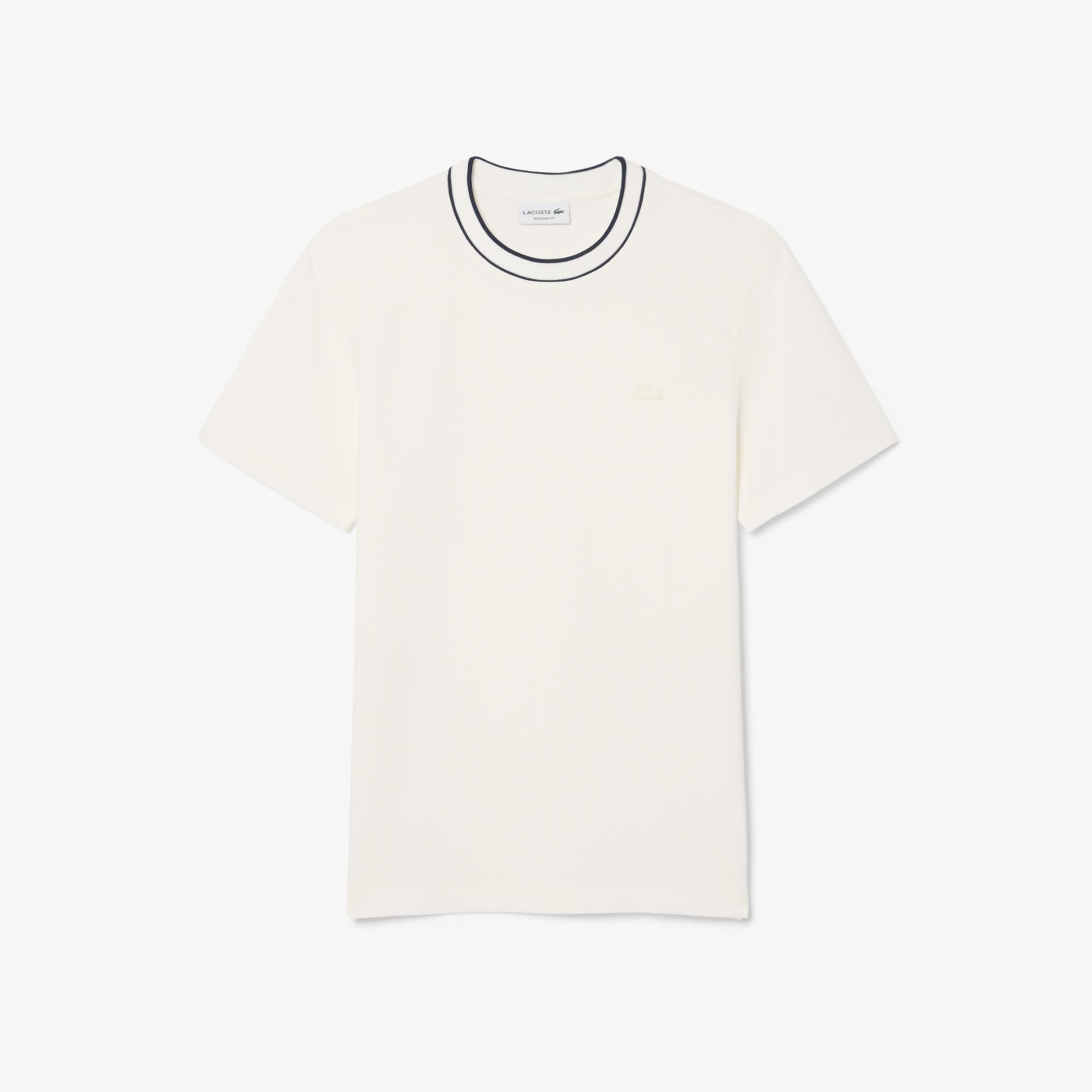 Erkek Regular Fit Bisiklet Yaka Beyaz T-Shirt