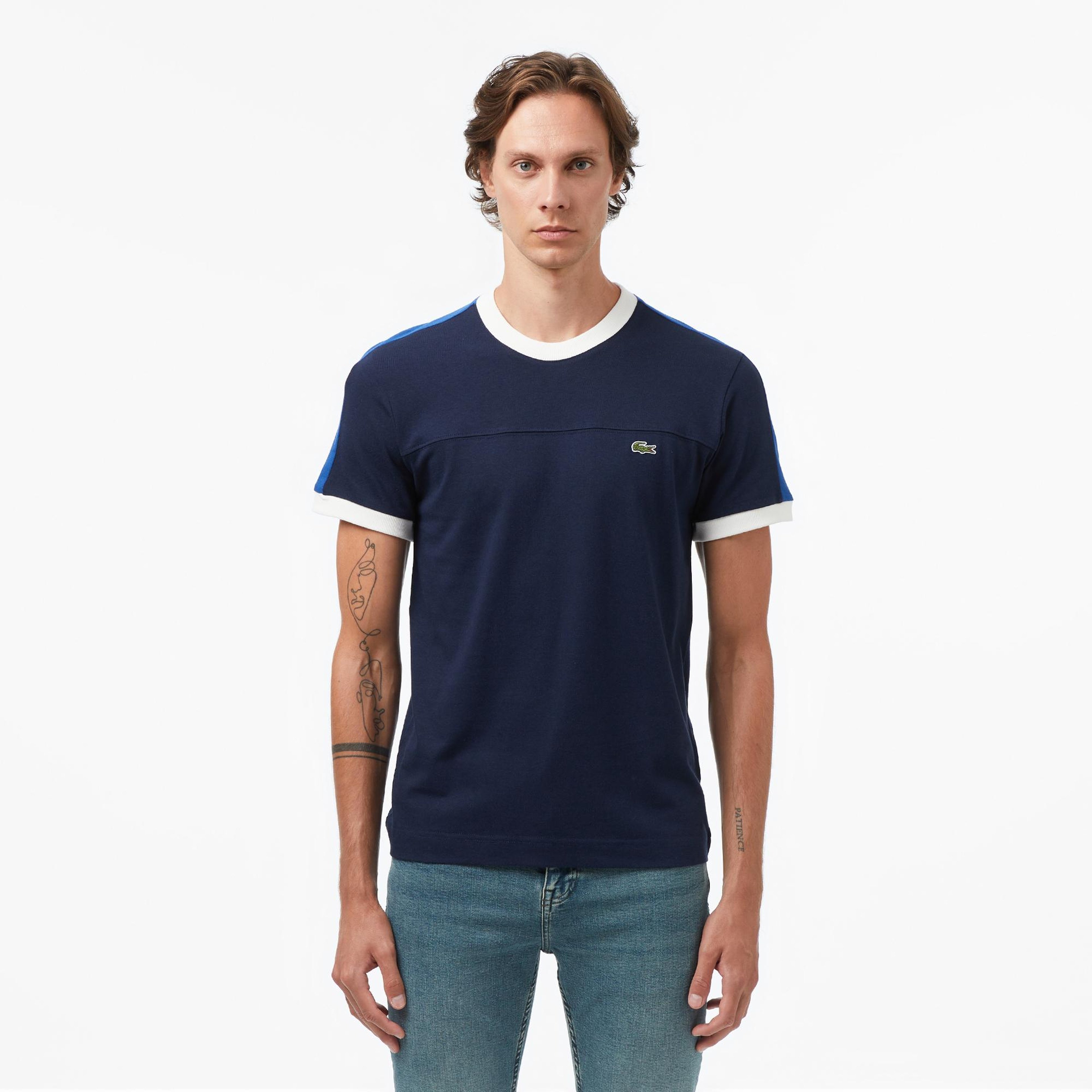 Erkek Regular Fit Lacivert Bisiklet Yaka T-Shirt