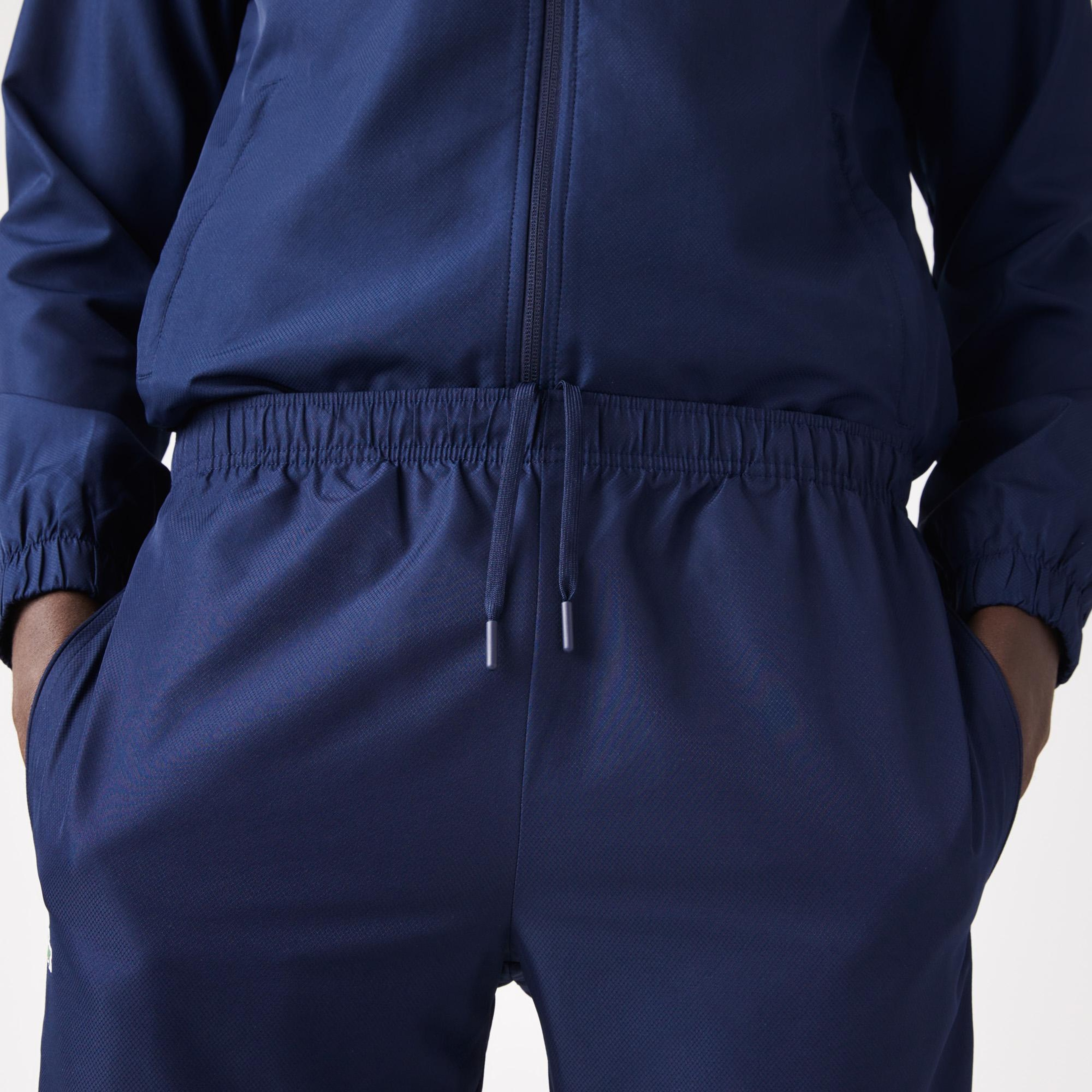 Lacoste Erkek Regular Fit Kapüşonlu Baskılı Lacivert Eşofman Takımı