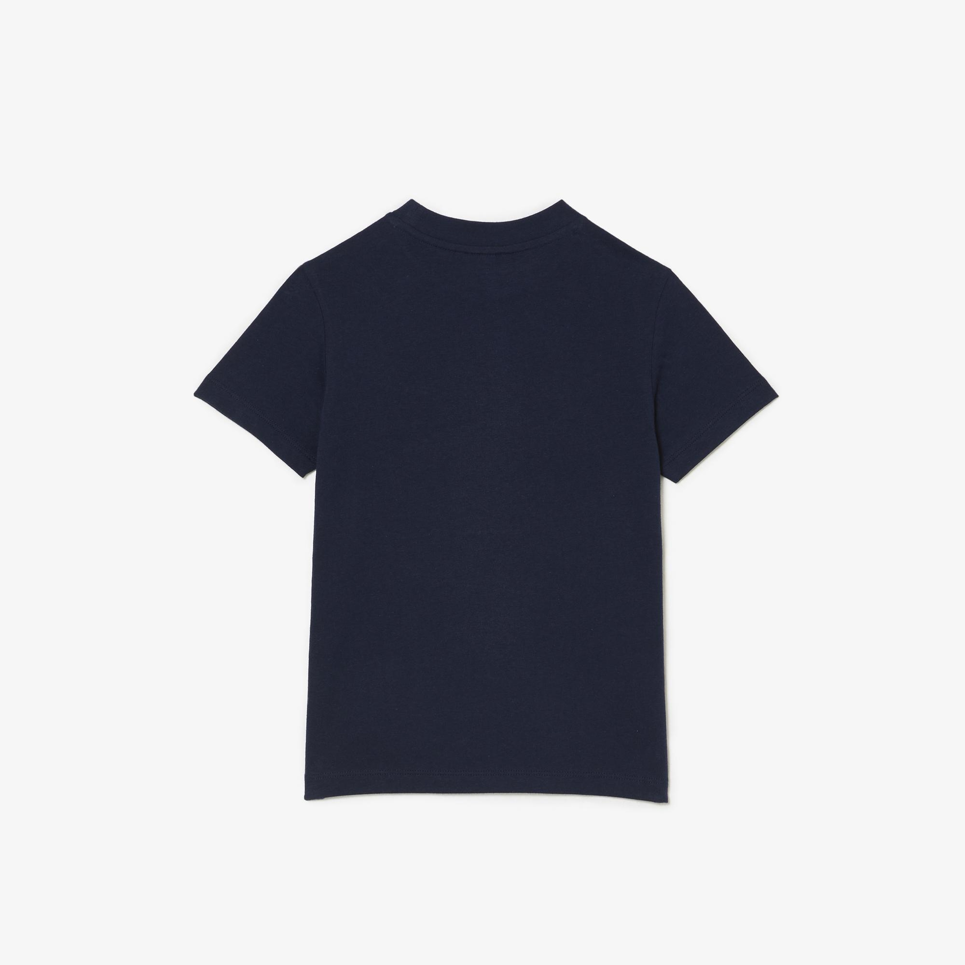 Lacoste Çocuk Bisiklet Yaka Lacivert T-Shirt
