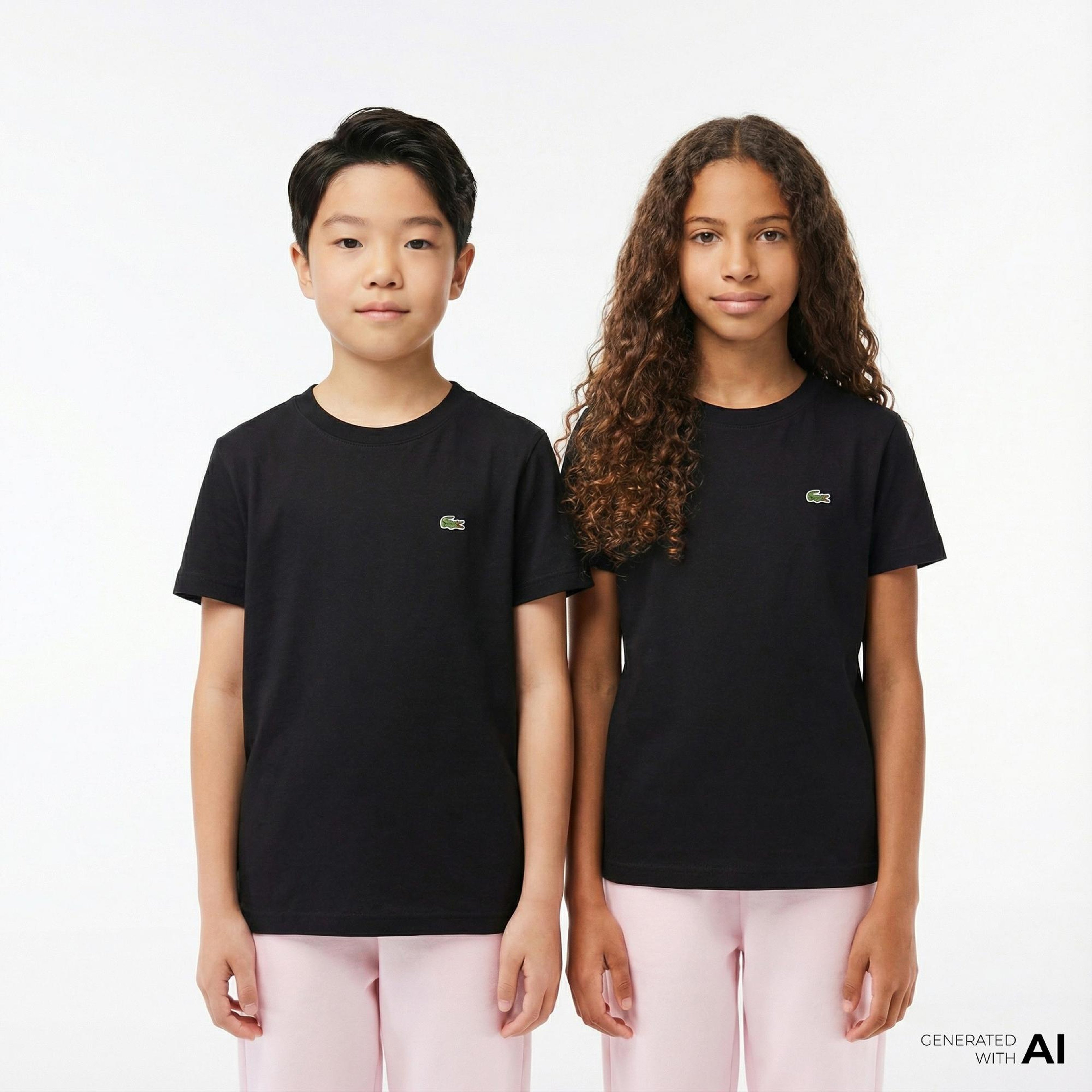 Çocuk Bisiklet Yaka Siyah T-Shirt