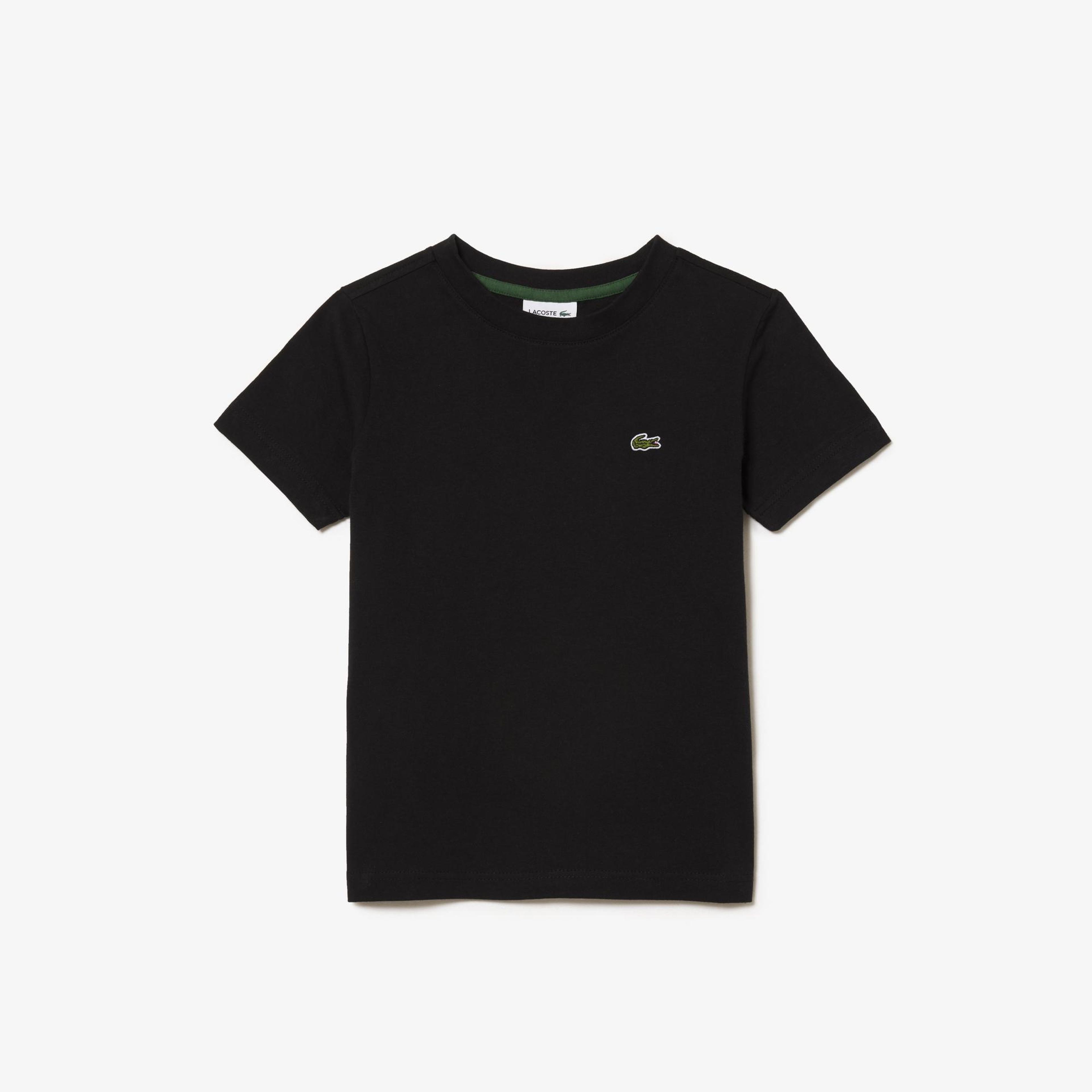 Çocuk Bisiklet Yaka Siyah T-Shirt
