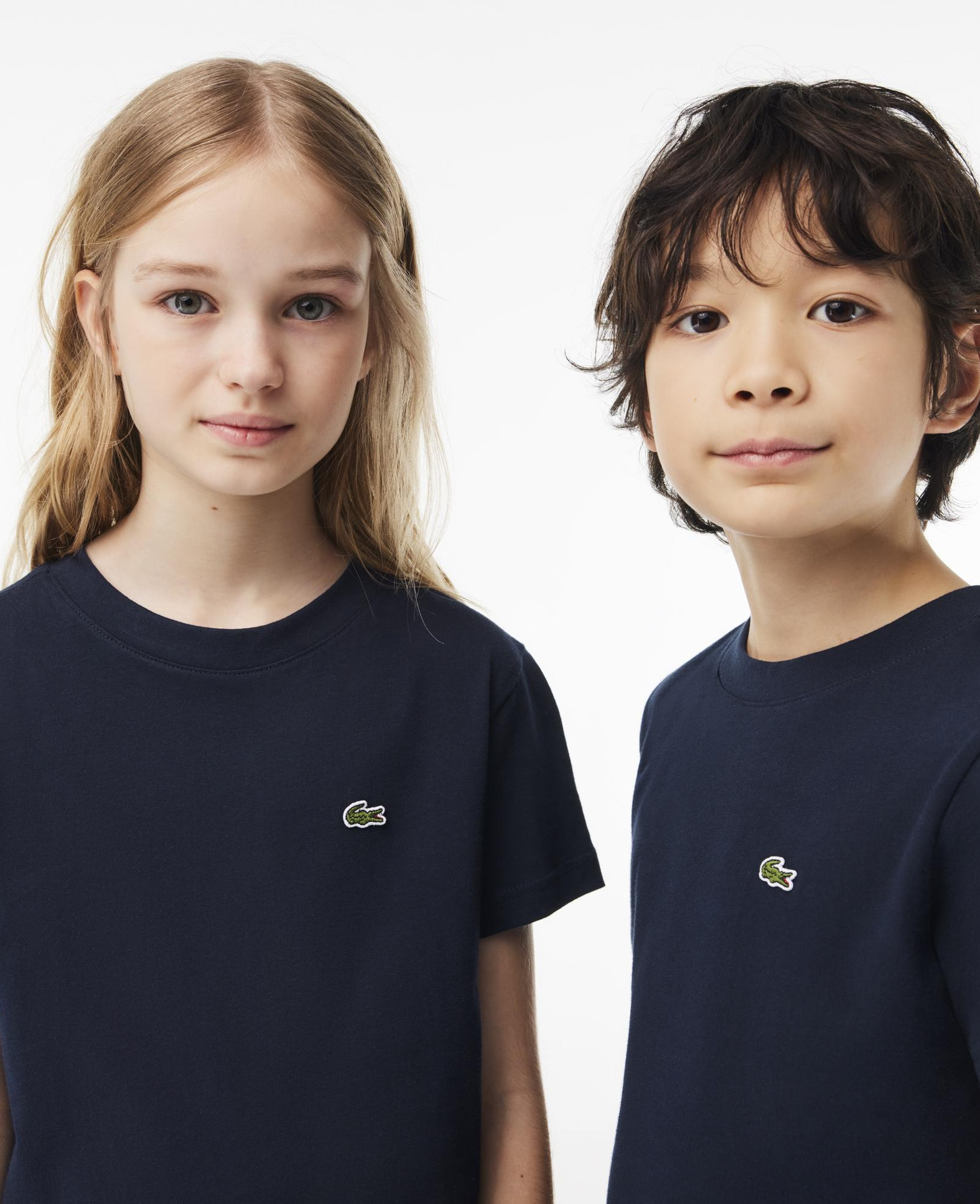 Lacoste Çocuk Bisiklet Yaka Lacivert T-Shirt