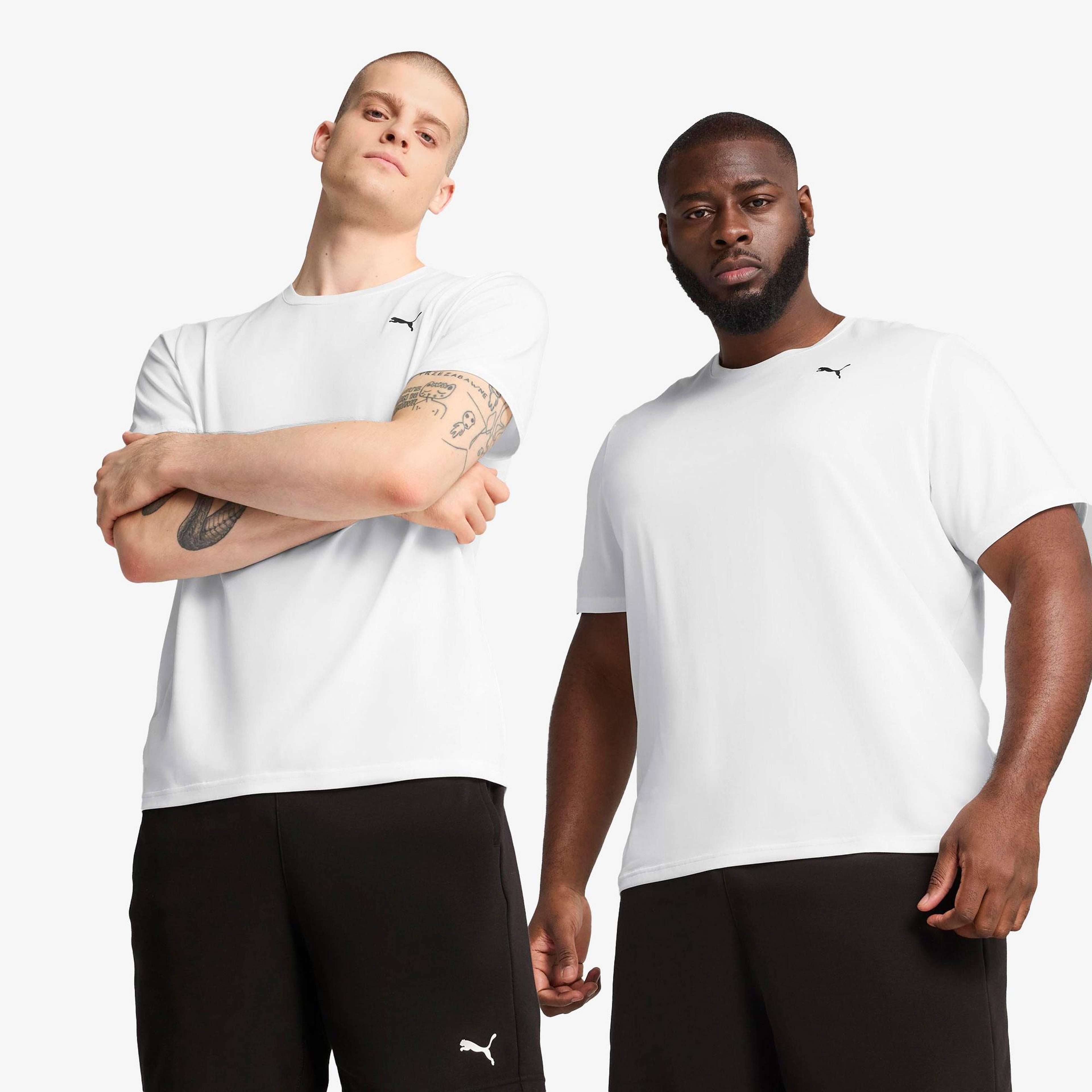 Puma Tad Essentialential Solid Cat Erkek Beyaz T-Shirt