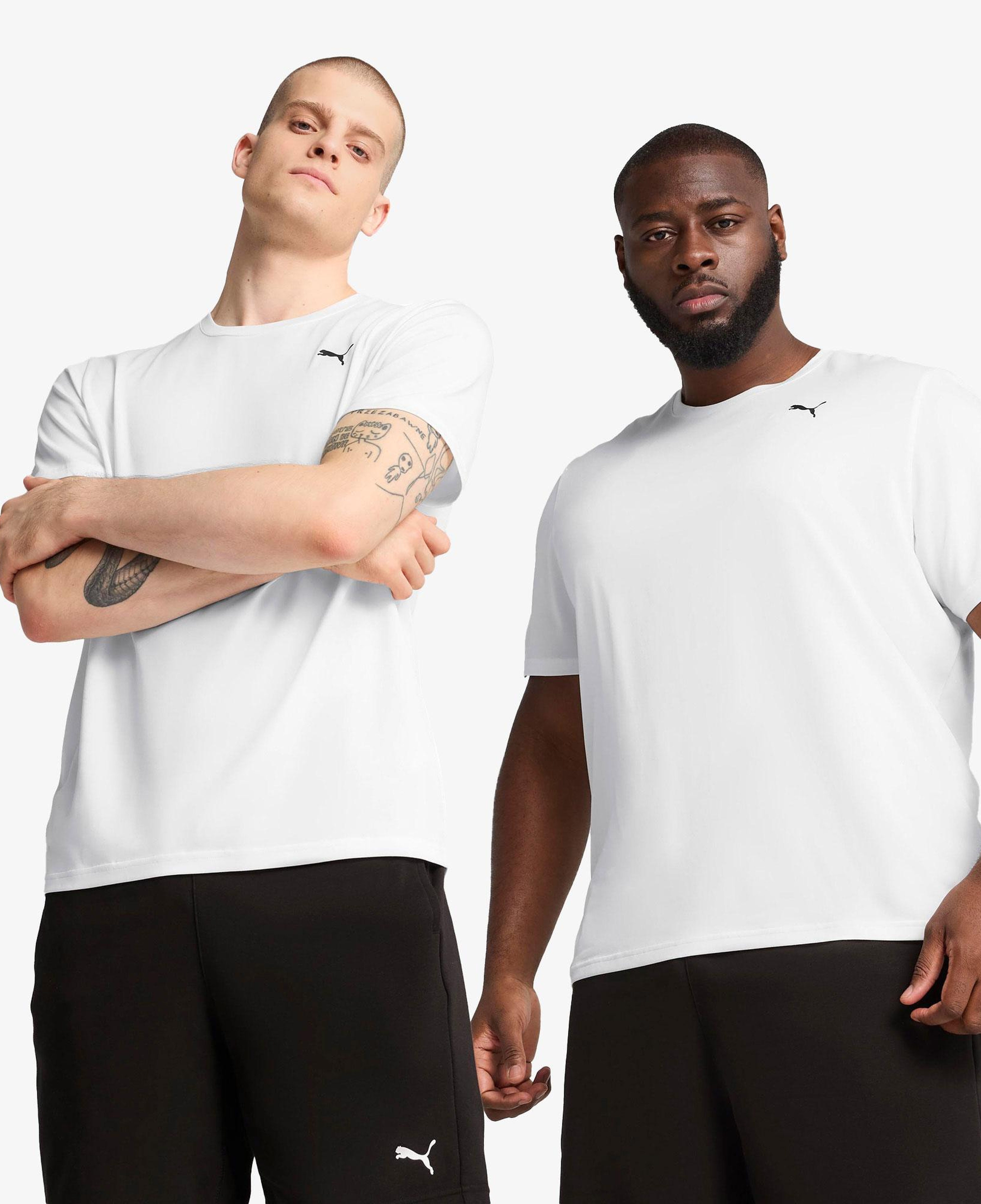 Puma Tad Essentialential Solid Cat Erkek Beyaz T-Shirt