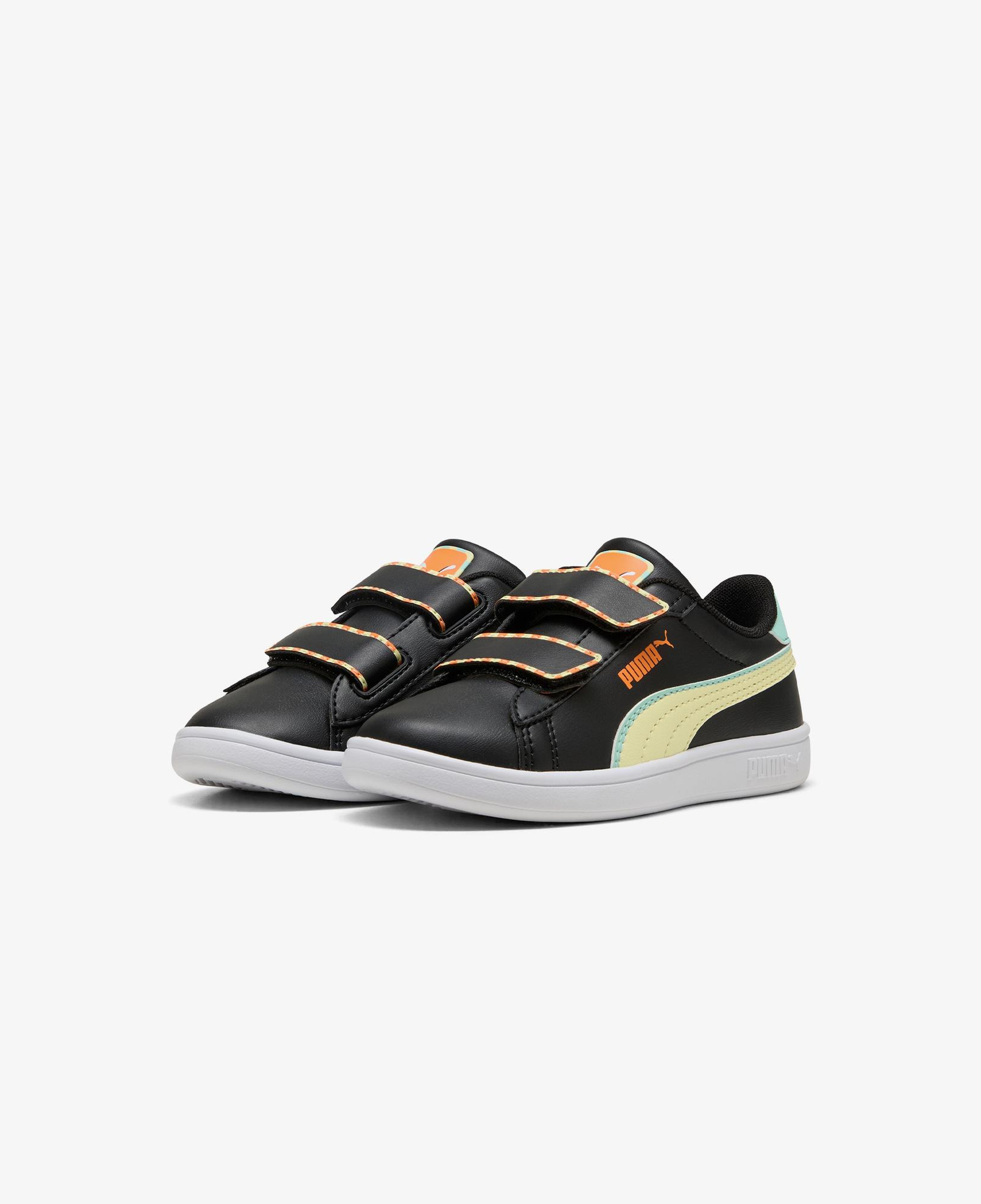 Puma Smash 3.0 Playdate Çocuk Siyah Spor Ayakkabı