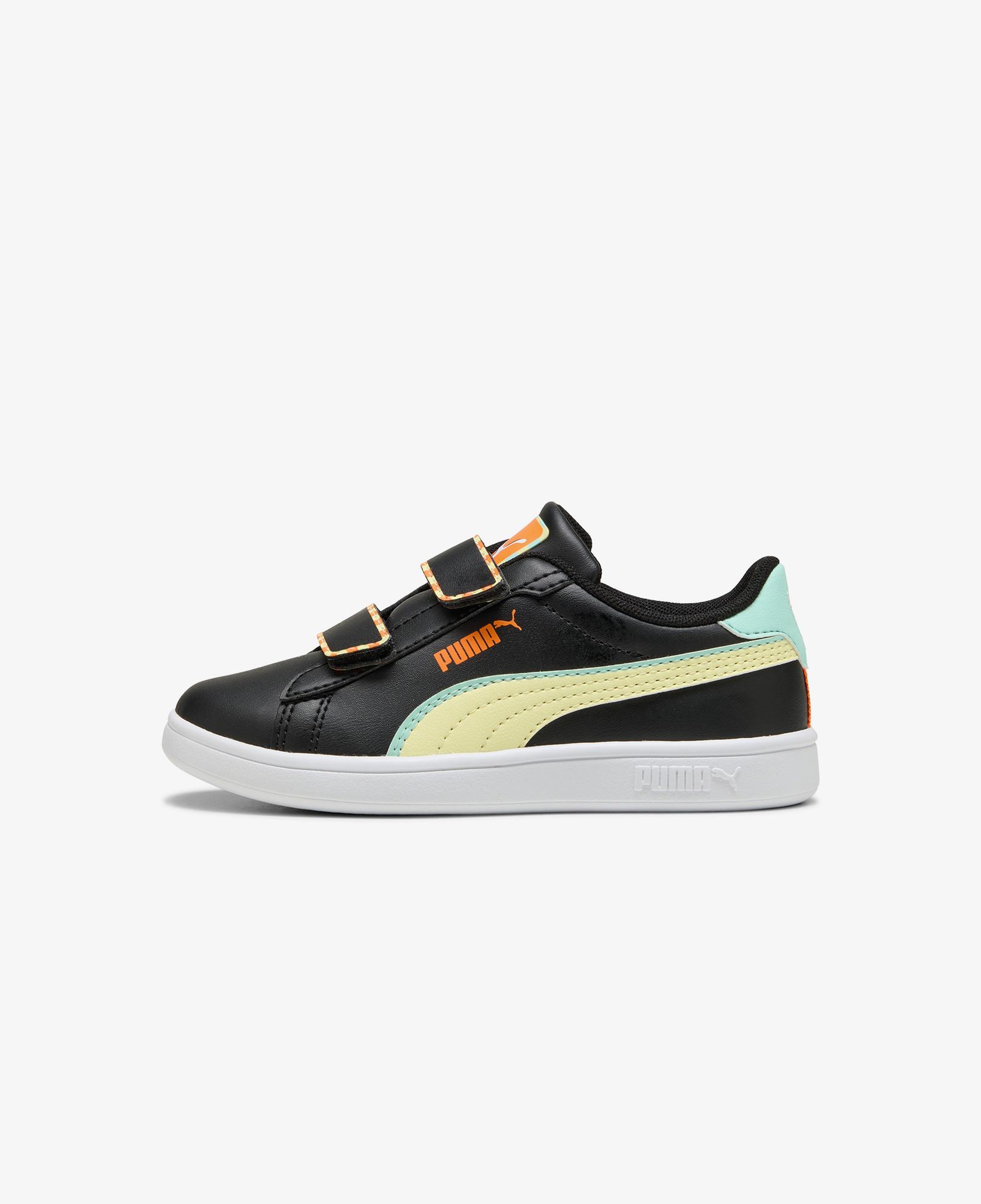 Puma Smash 3.0 Playdate Çocuk Siyah Spor Ayakkabı