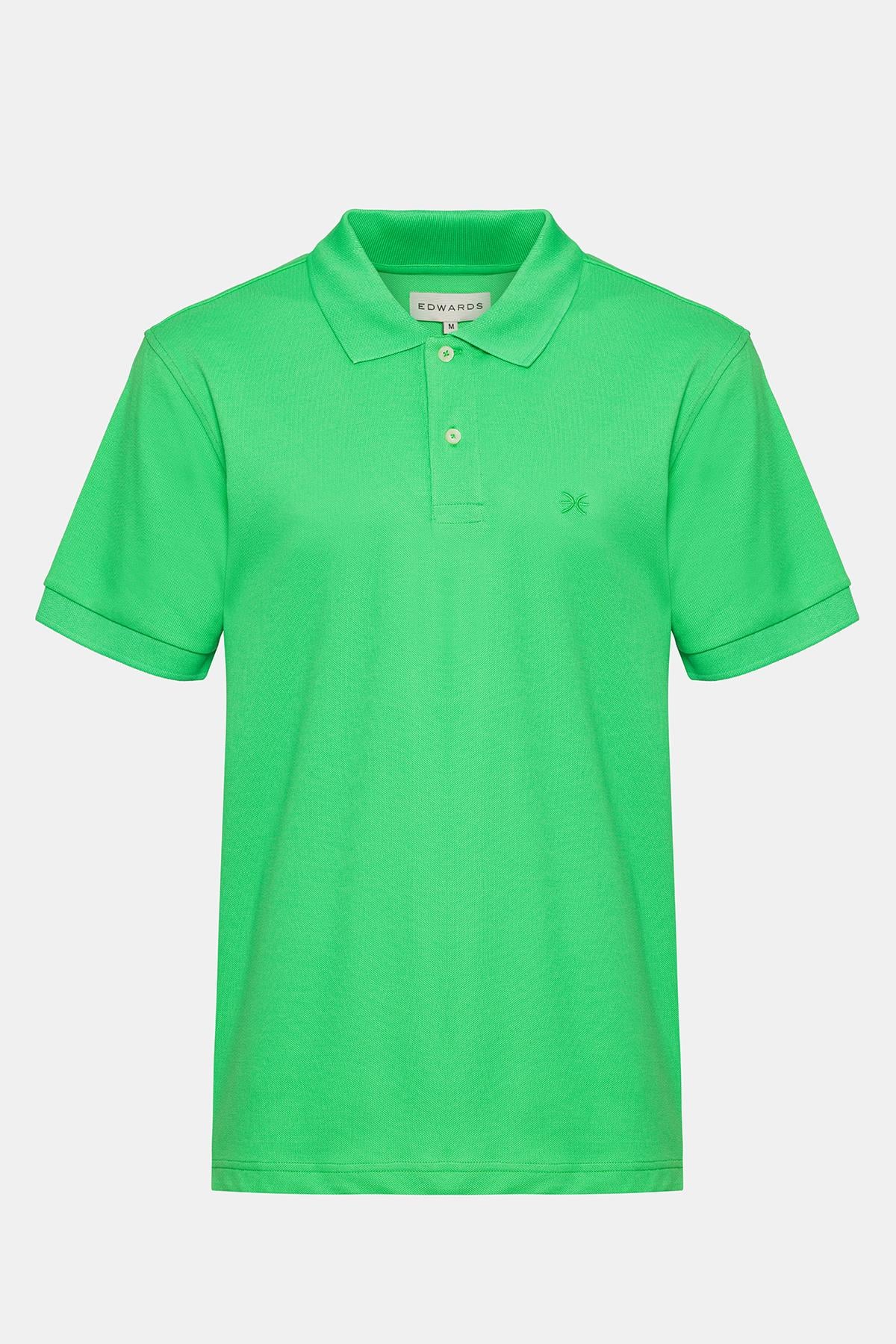 Erkek Yeşil Kısa Kollu Polo Yaka T-Shirt
