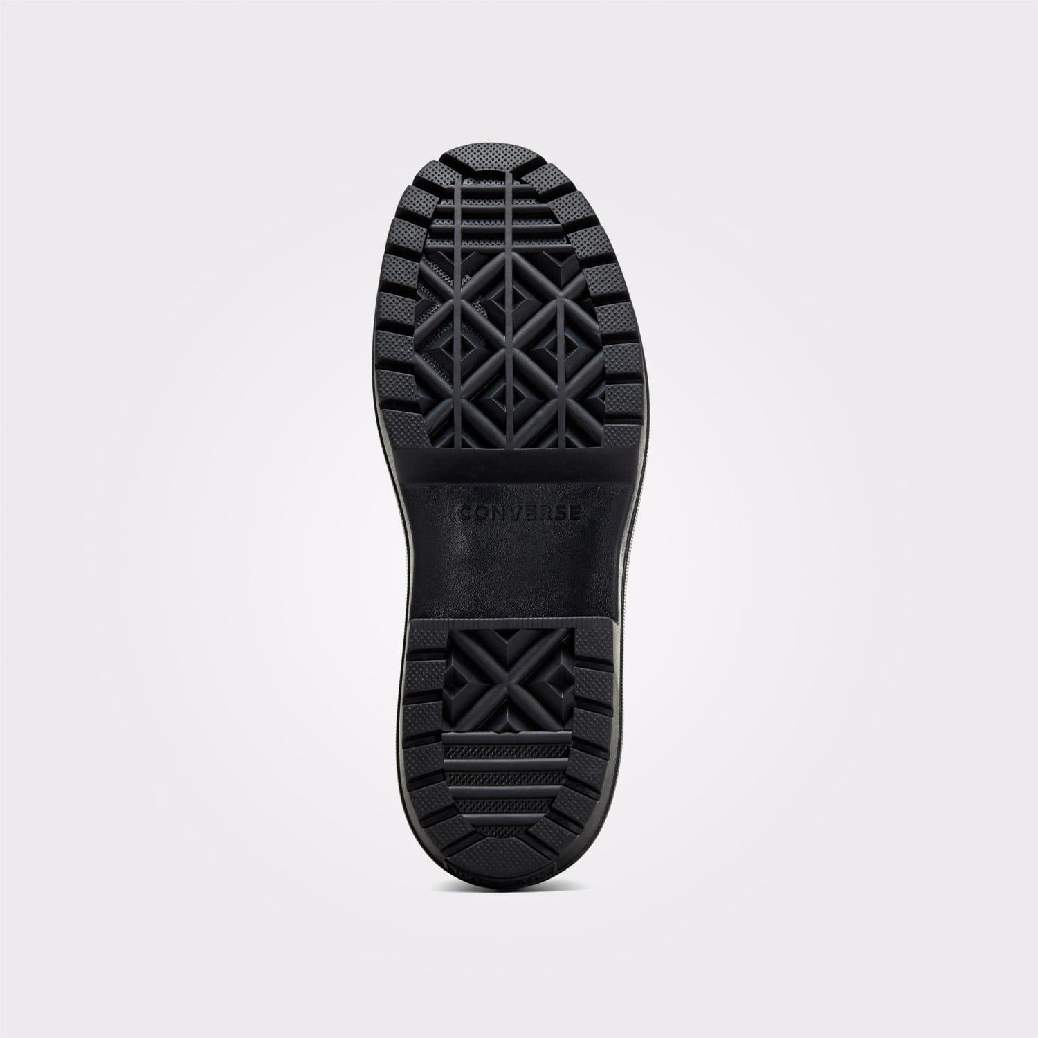 Converse Chuck Taylor All Star Lugged Heel Kadın Siyah Deri Platform Bot