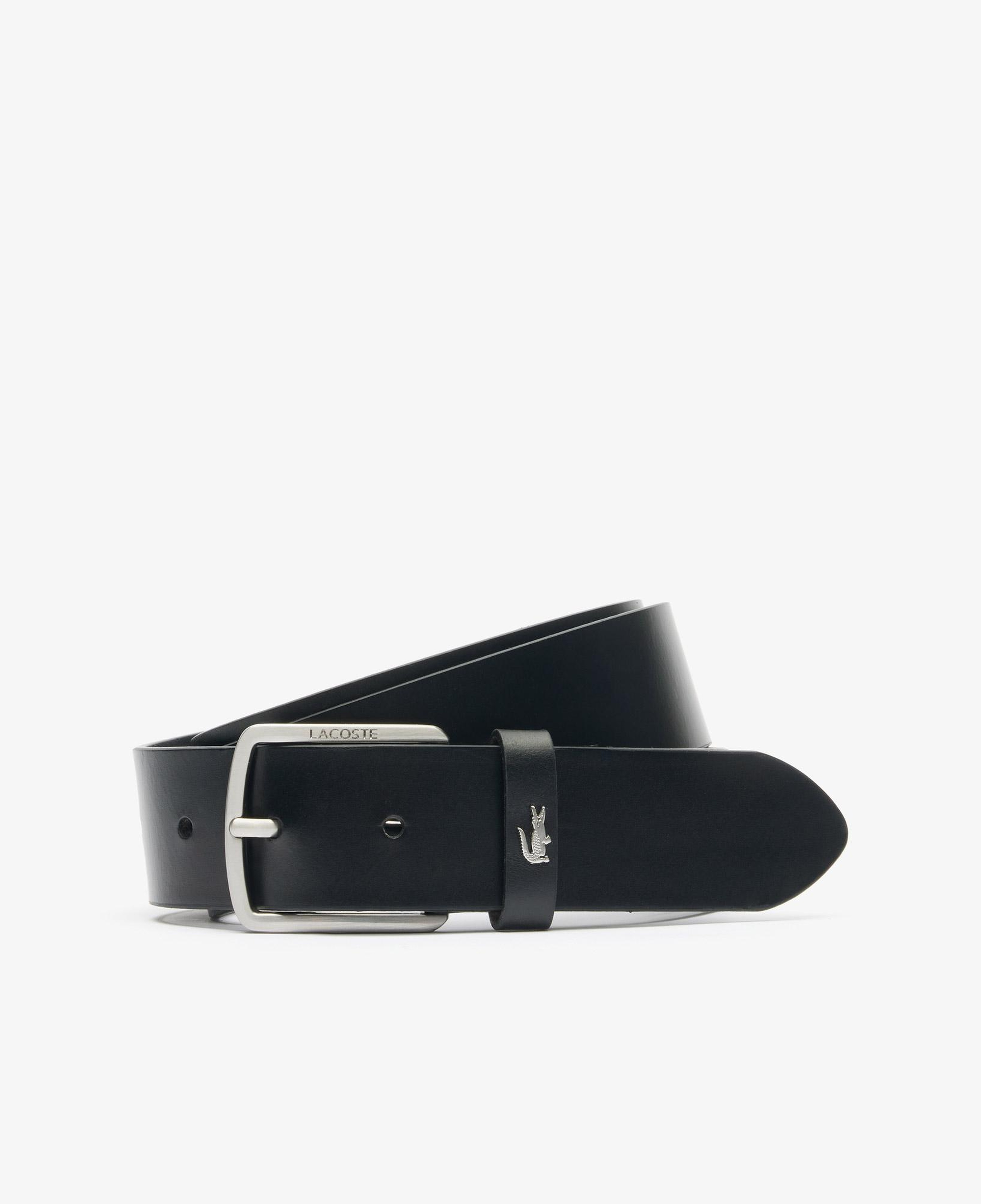 Lacoste Elegance Erkek Deri Siyah Kemer