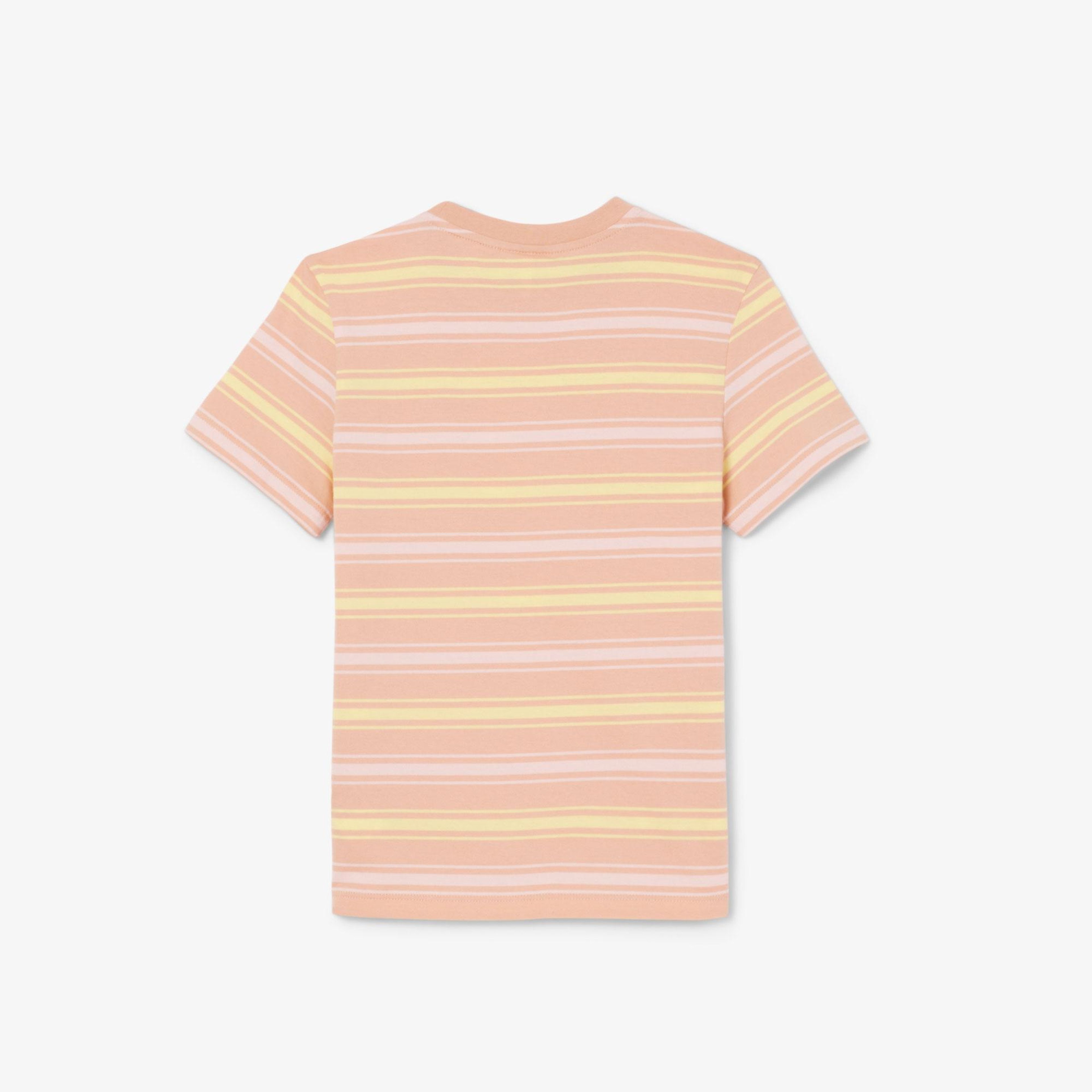Çocuk Bisiklet Yaka Çizgili Kahverengi T-Shirt