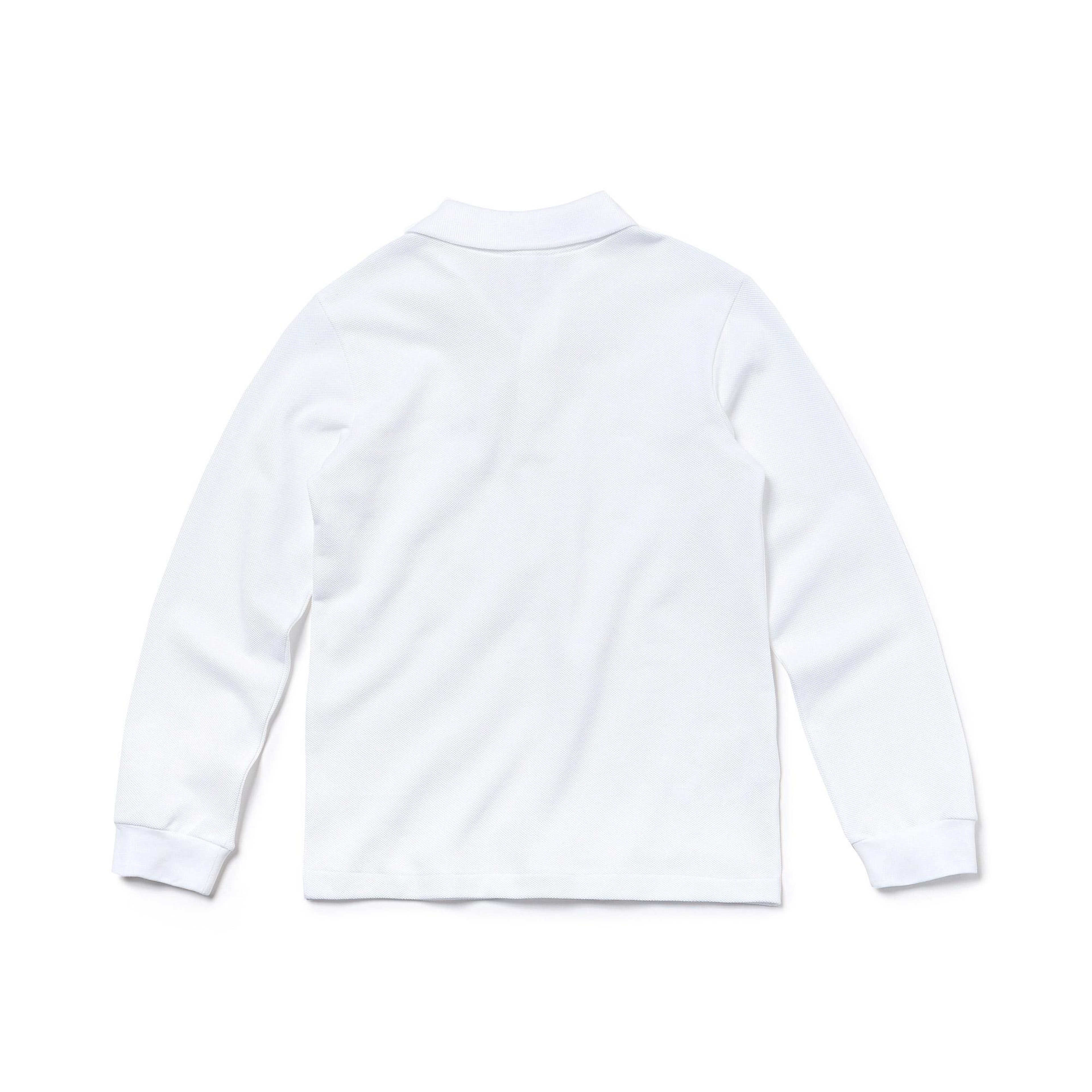Lacoste Çocuk Uzun Kollu Beyaz Polo