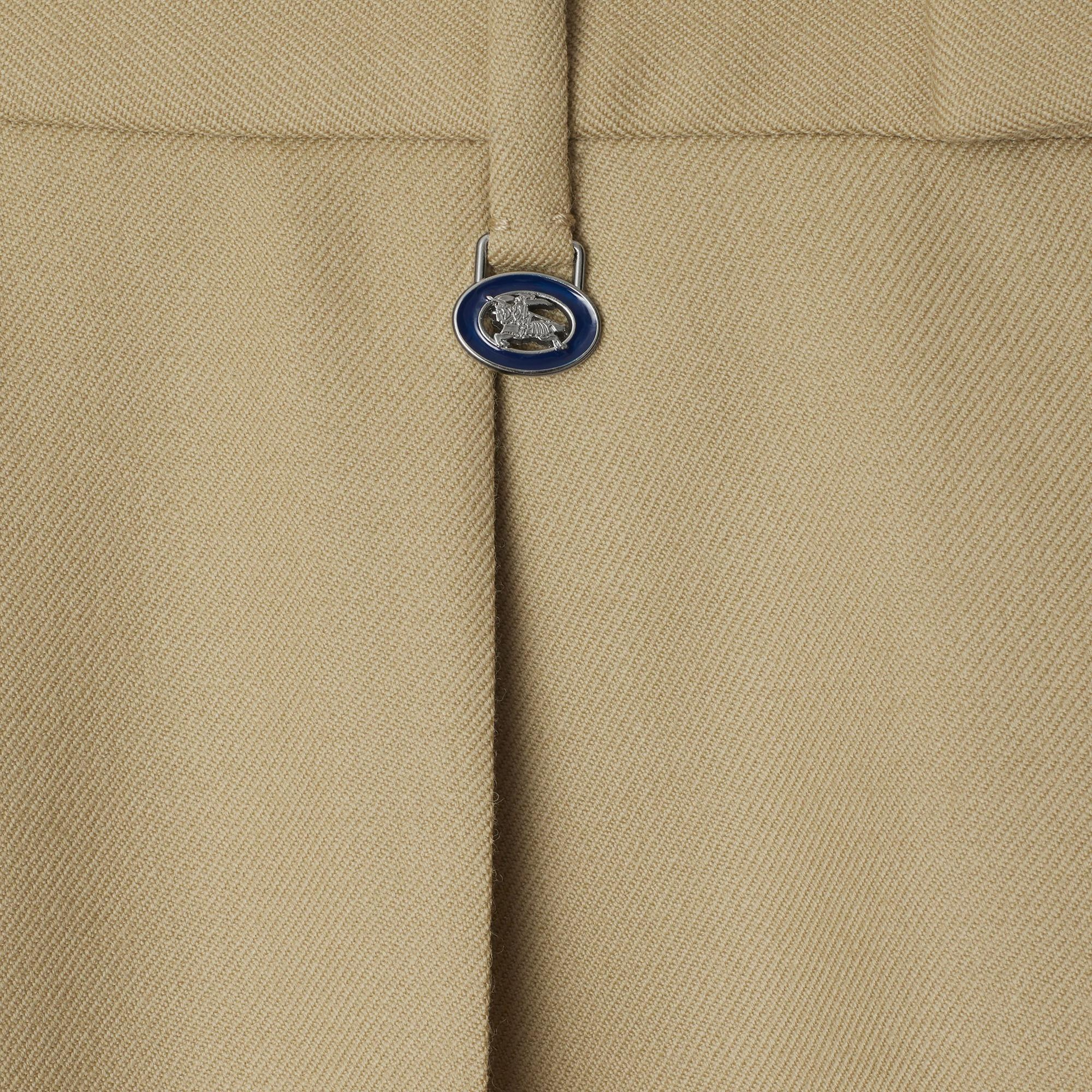 Burberry Wool Tailored Kadın Bej Pantolon