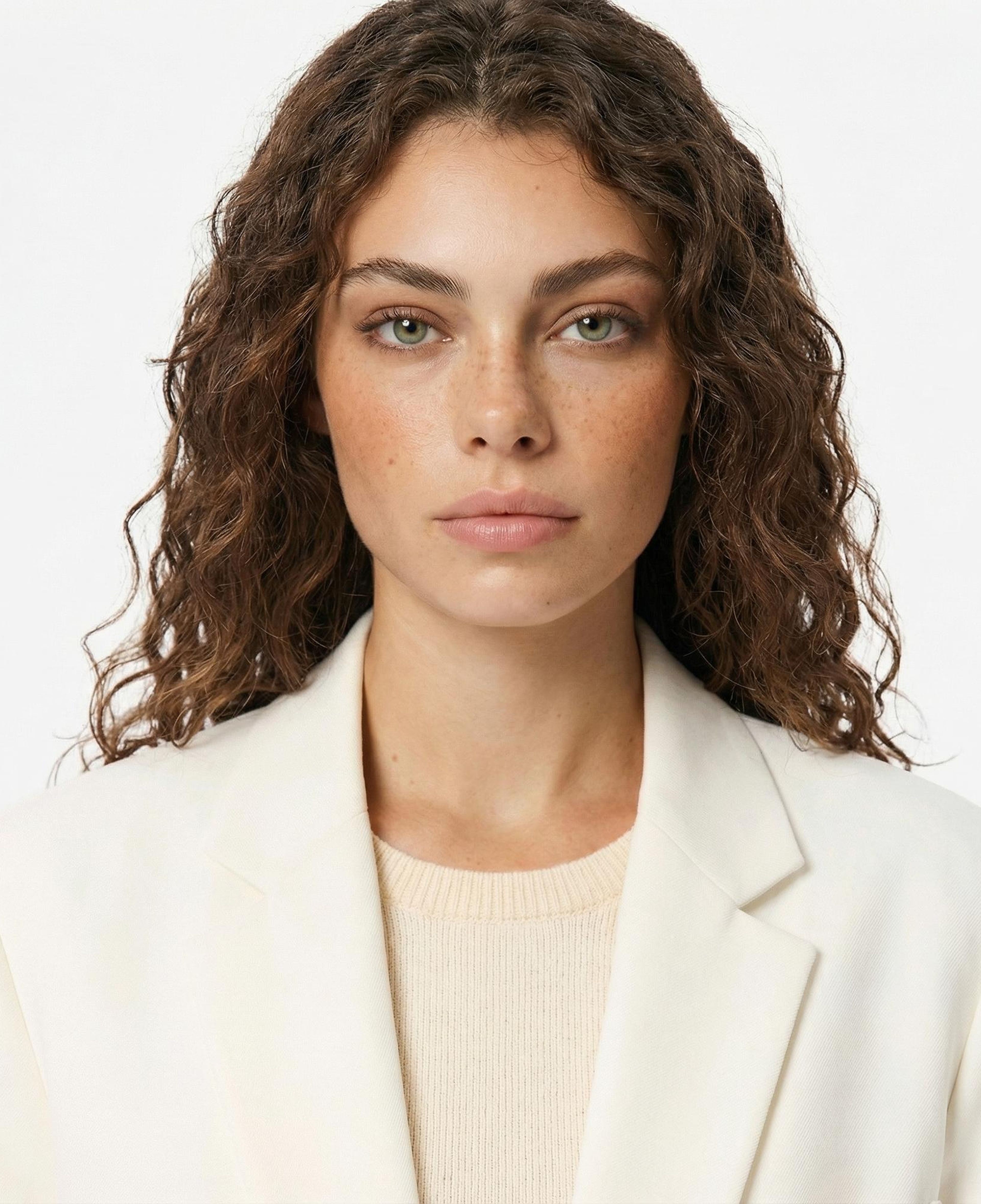 Lacoste Kadın Relaxed Fit Krem Blazer Ceket