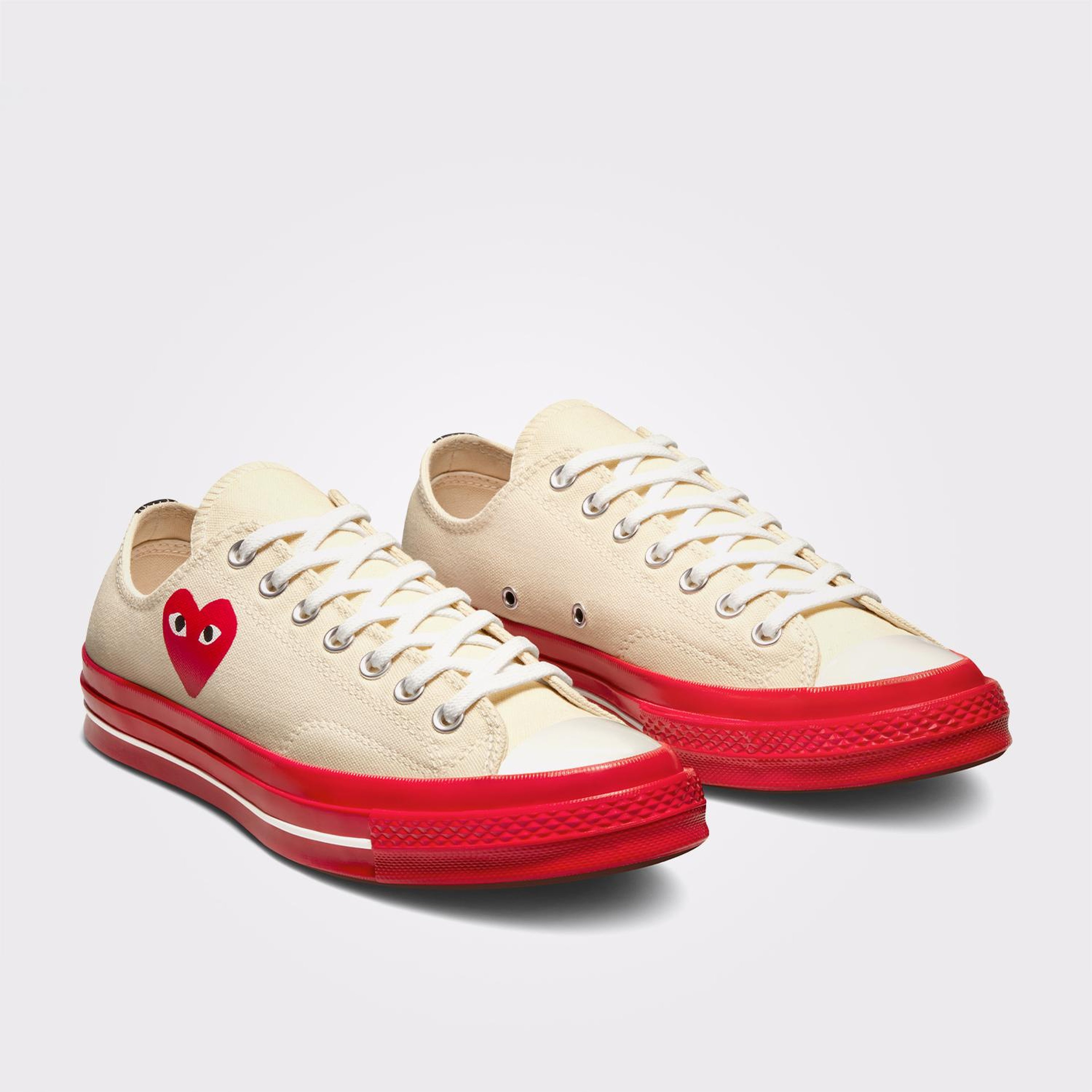 Converse X Comme Des Garçons Play Chuck 70 Unisex Krem Sneaker