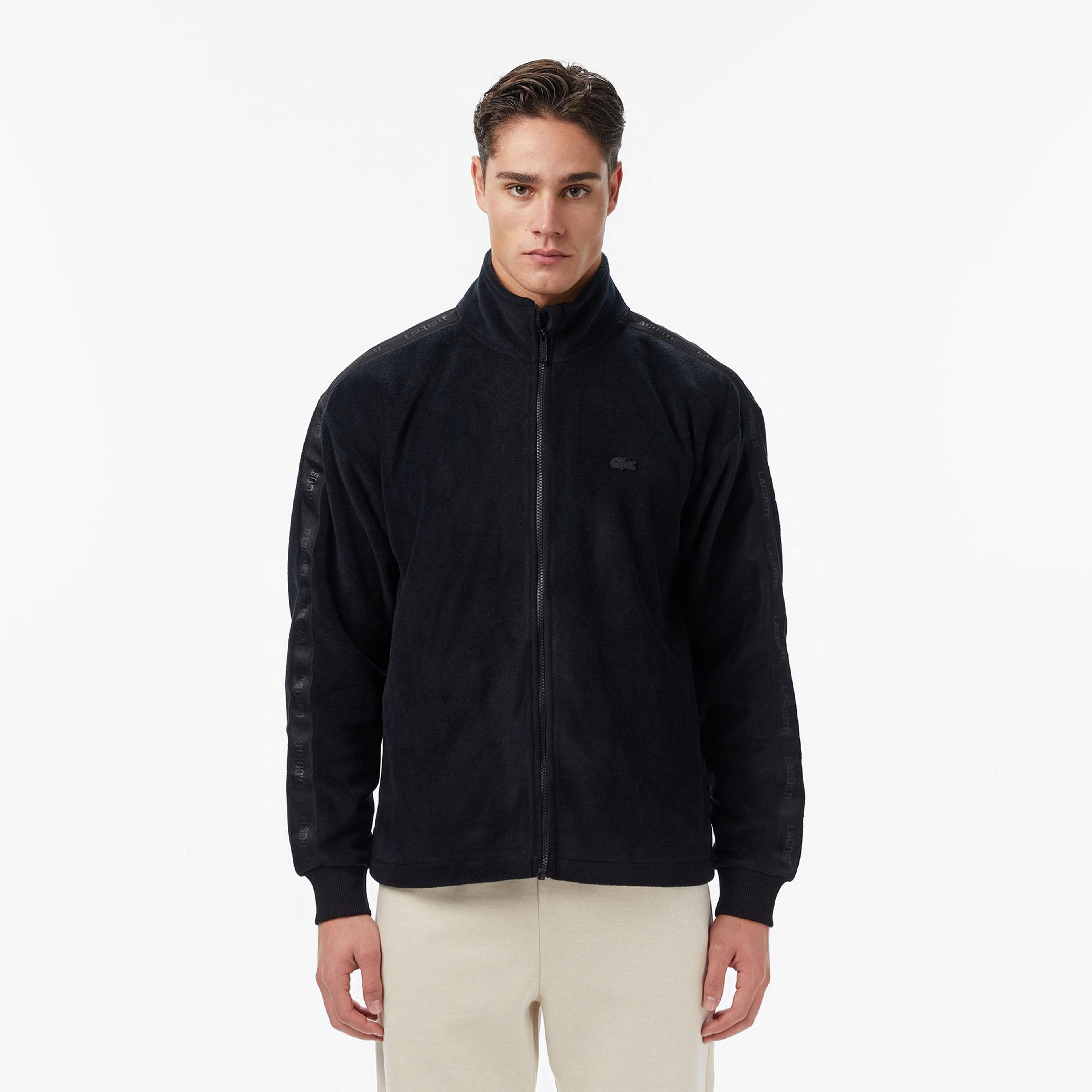 Erkek Relaxed Fit Kapüşonlu Siyah Sweatshirt