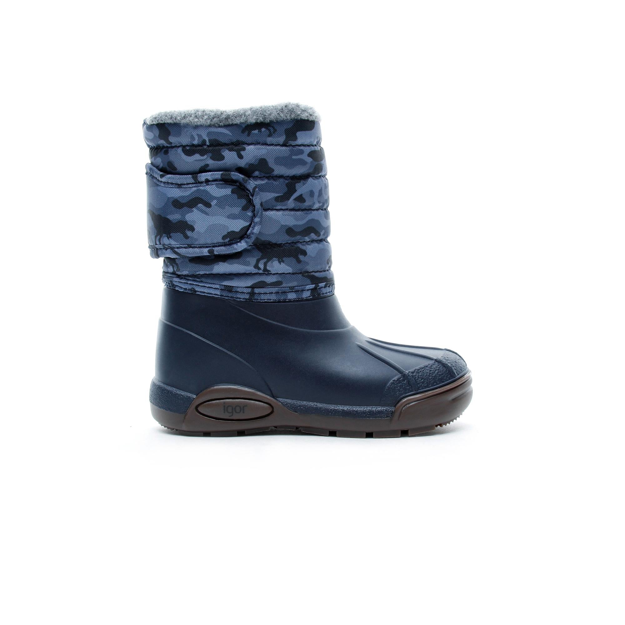 Igor Topo Ski Camo Lacivert Çocuk Yağmur Botu