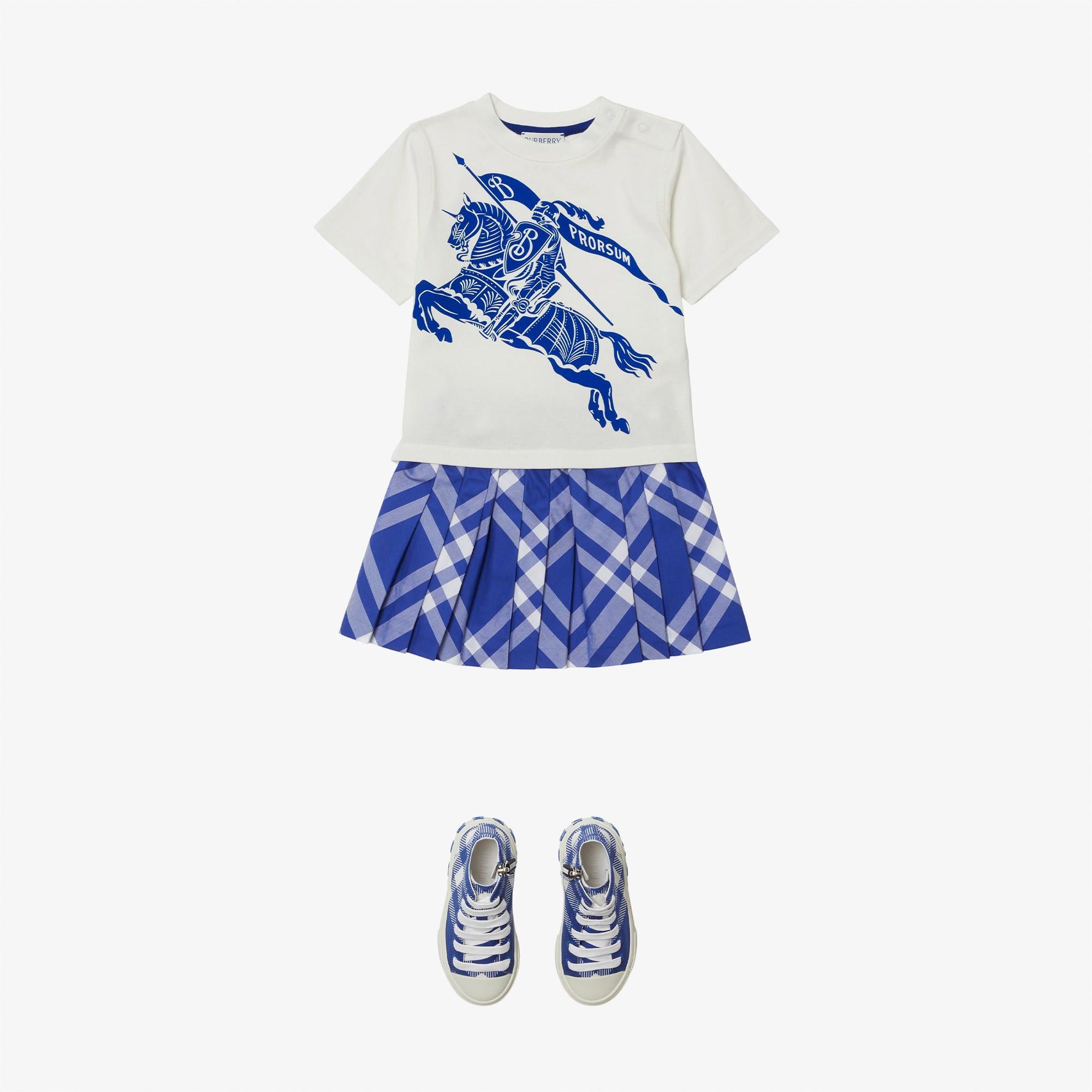 Burberry Pamuklu Çocuk Beyaz T-Shirt