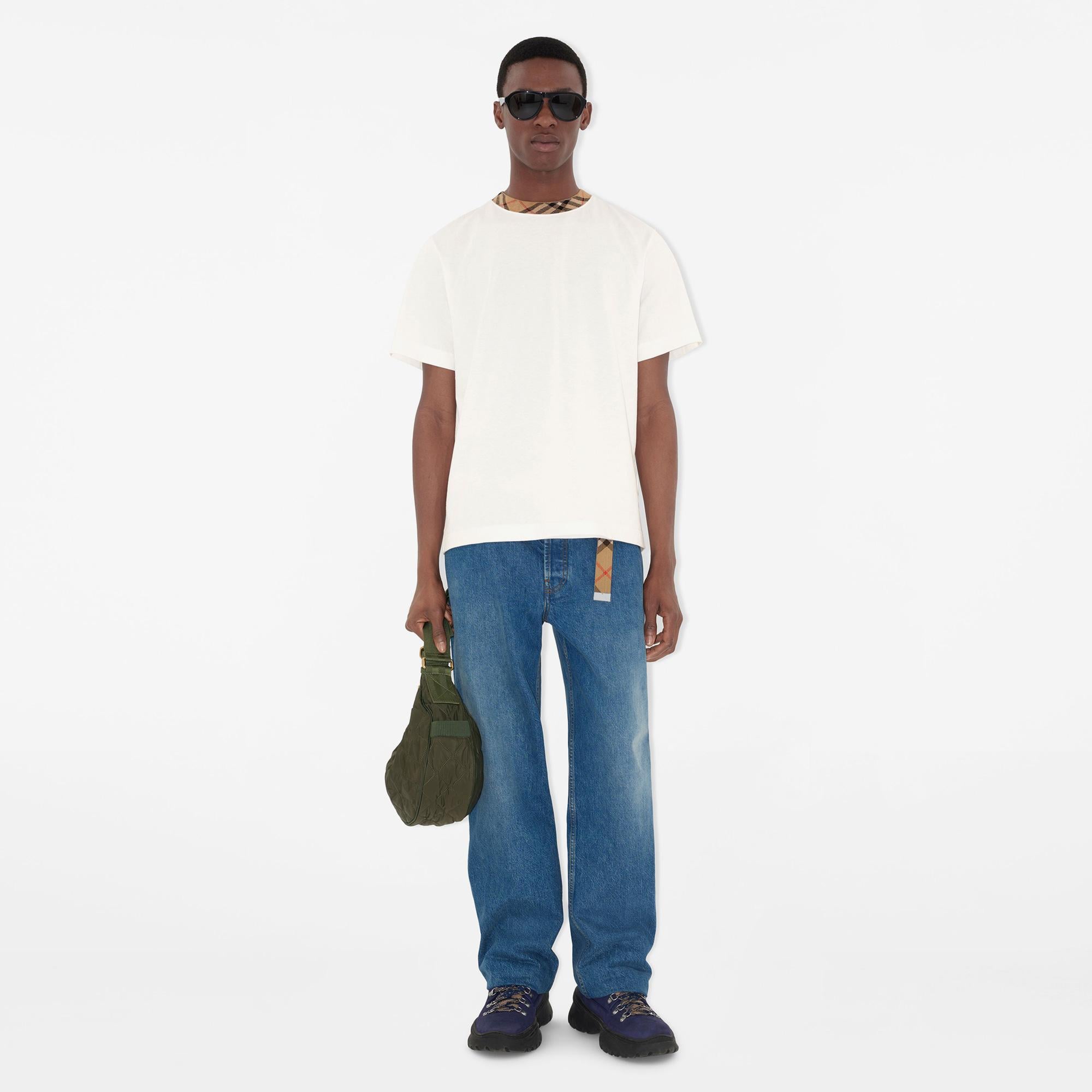 Burberry Erkek Mavi Pantolon