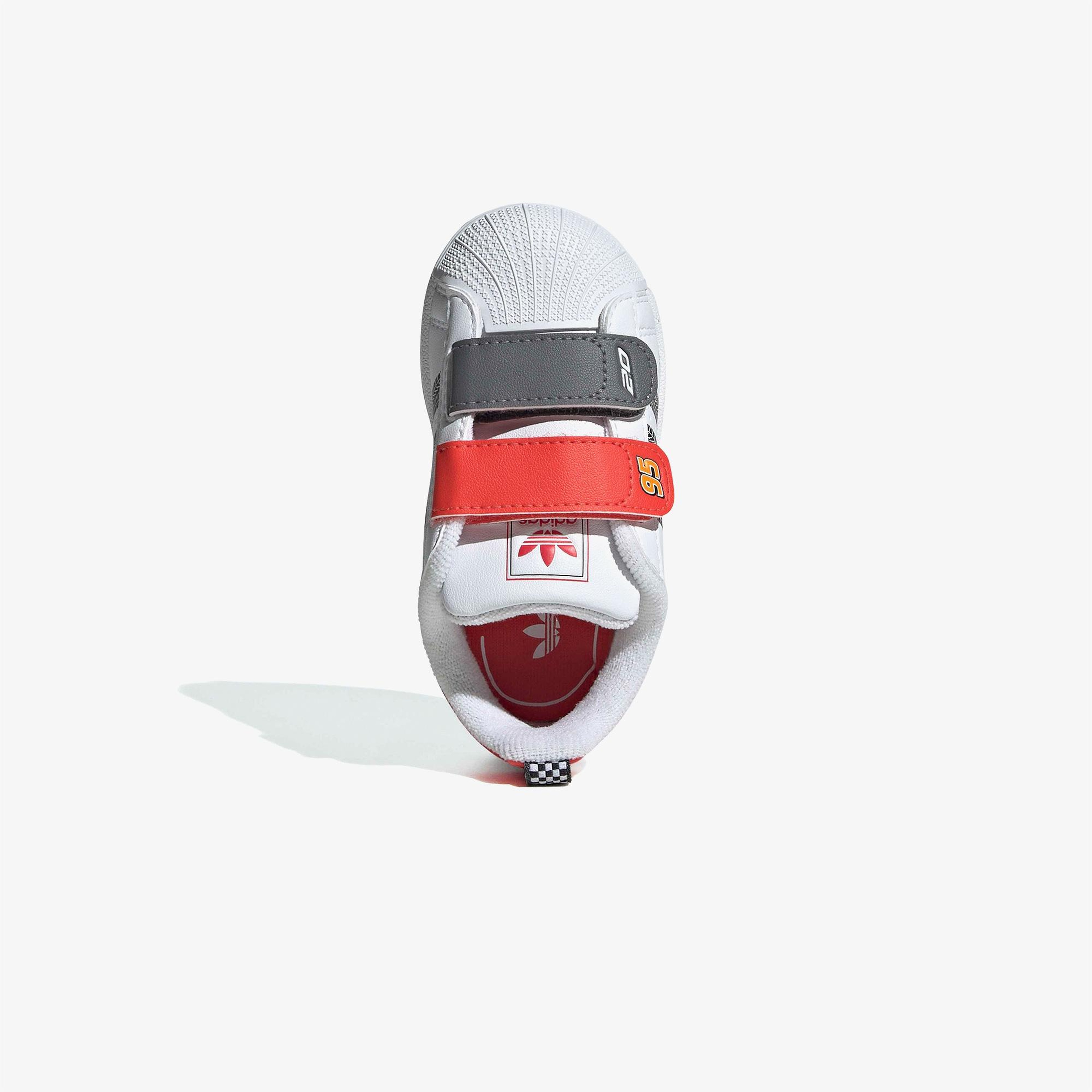 adidas Pixar Cars Superstar II Comfort Closure Beyaz Bebek Ayakkabı