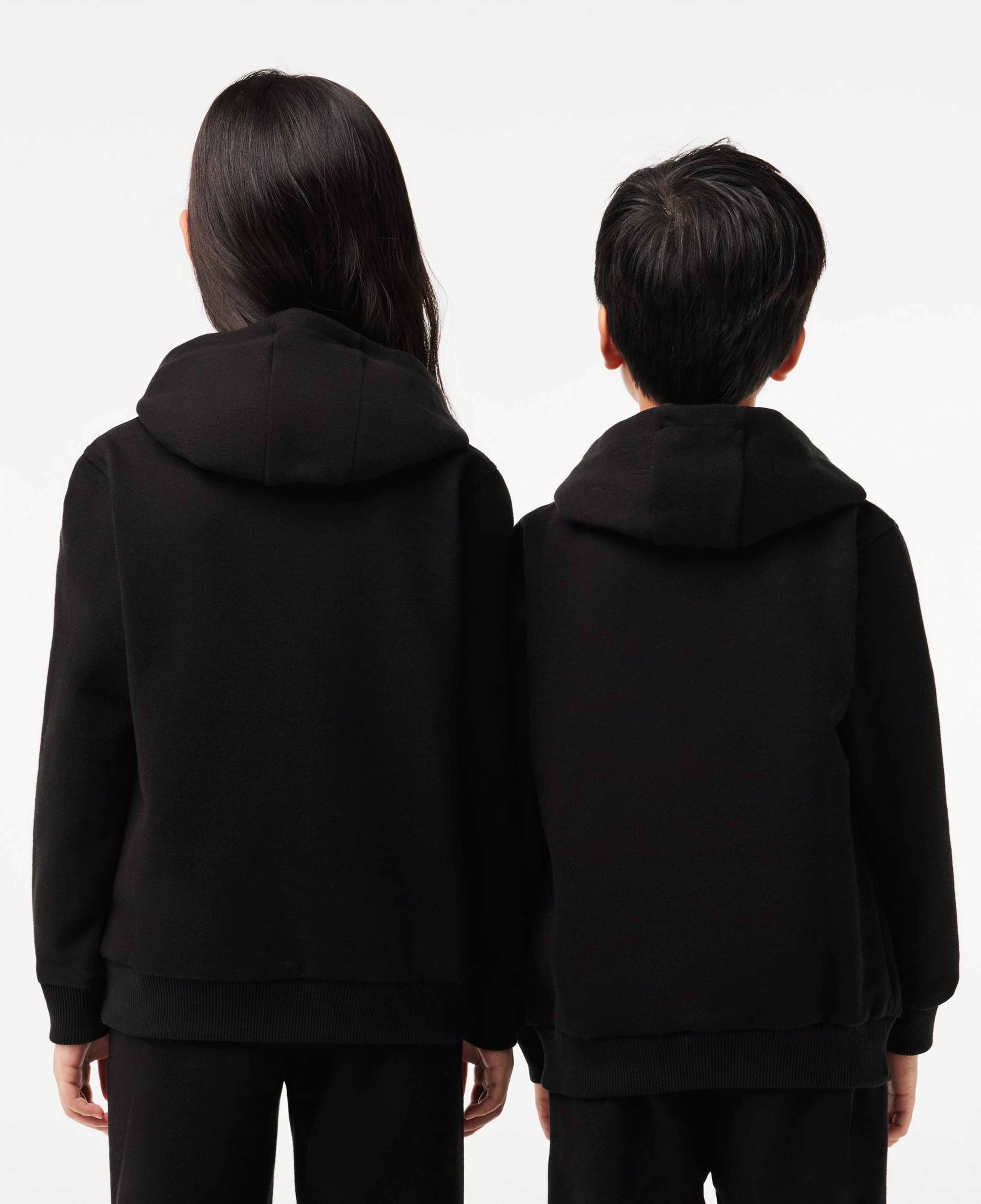 Lacoste Çocuk Kapüşonlu Siyah Sweatshirt