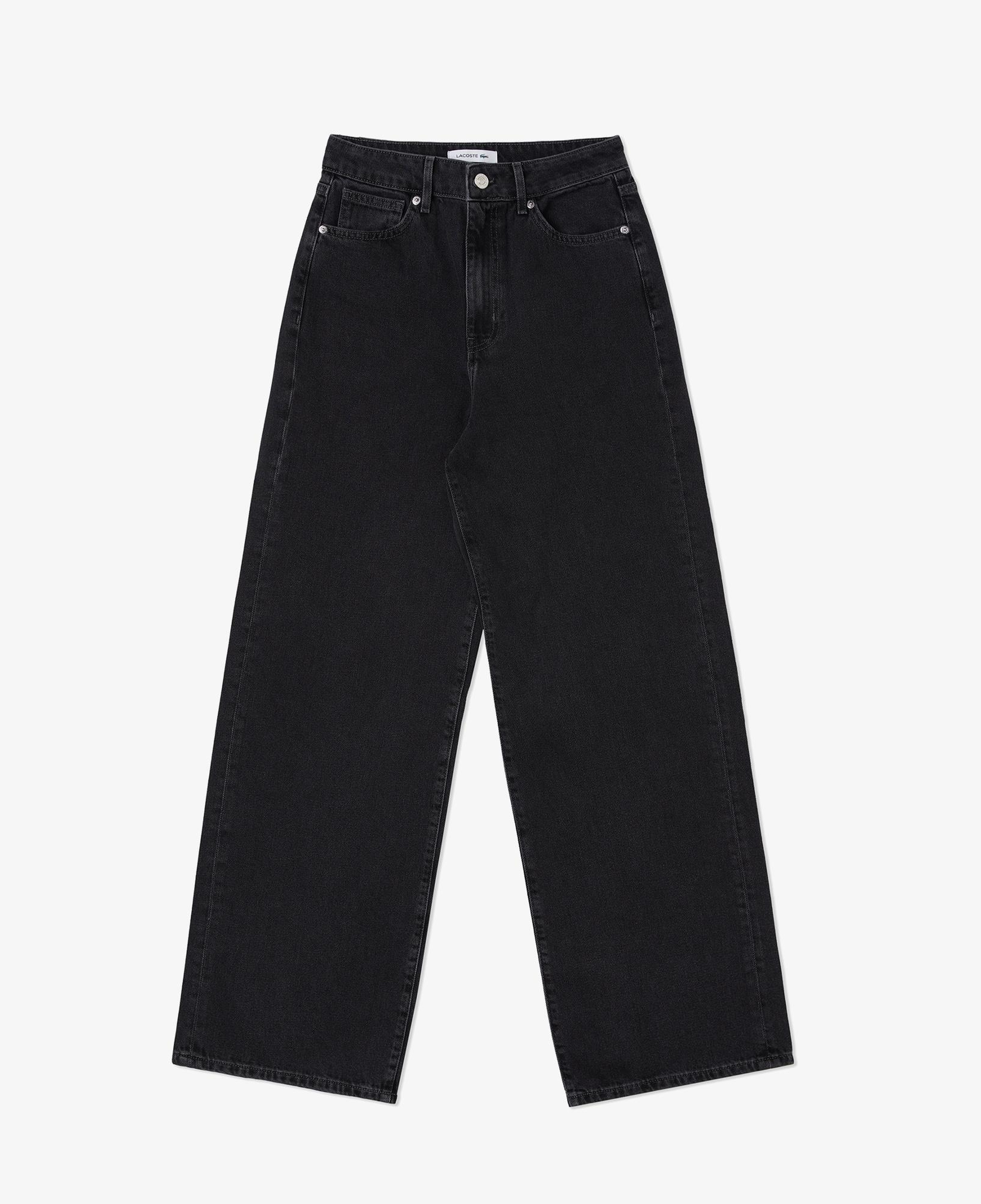 Kadın Loose Fit Siyah Jean Pantolon