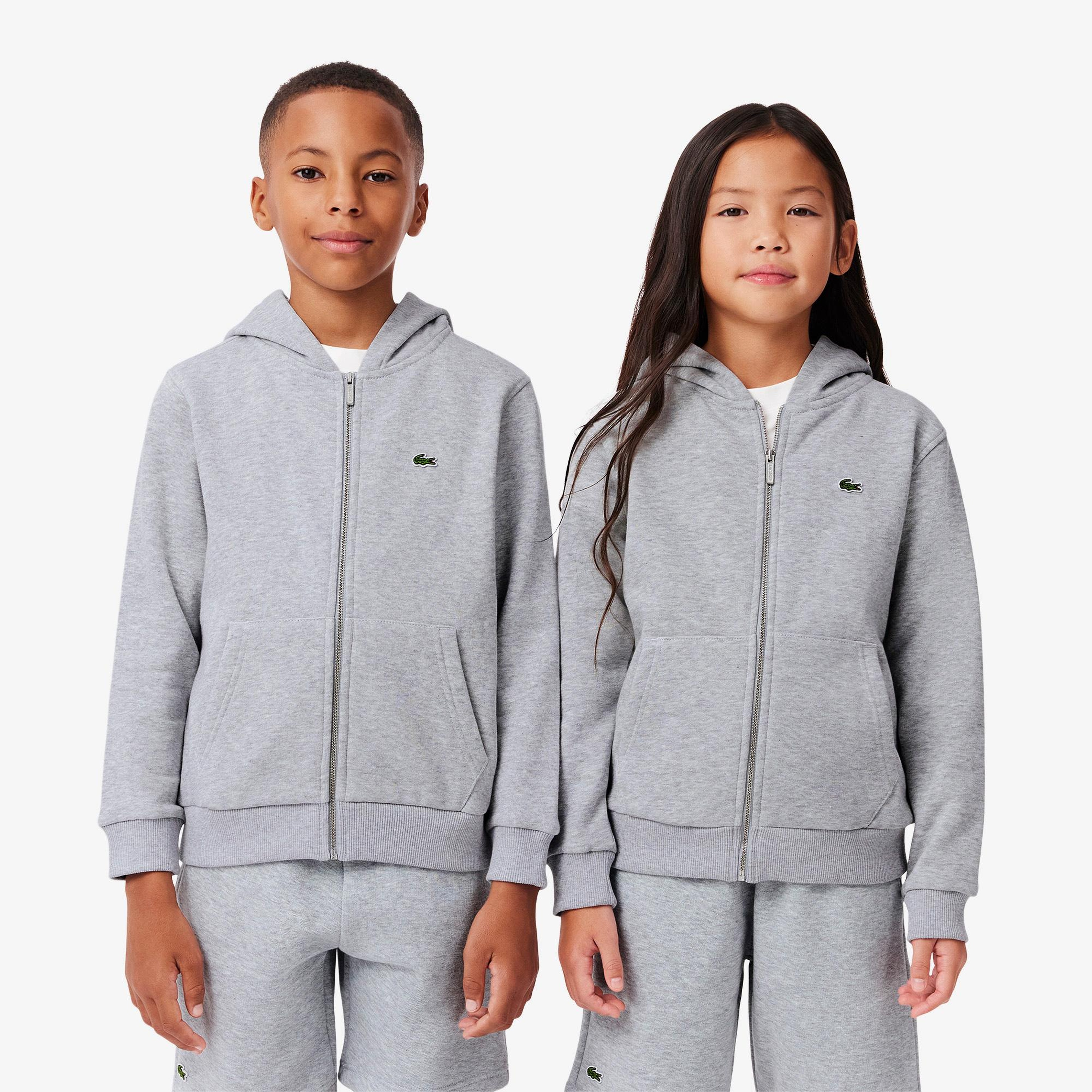 Çocuk Kapüşonlu Gri Sweatshirt