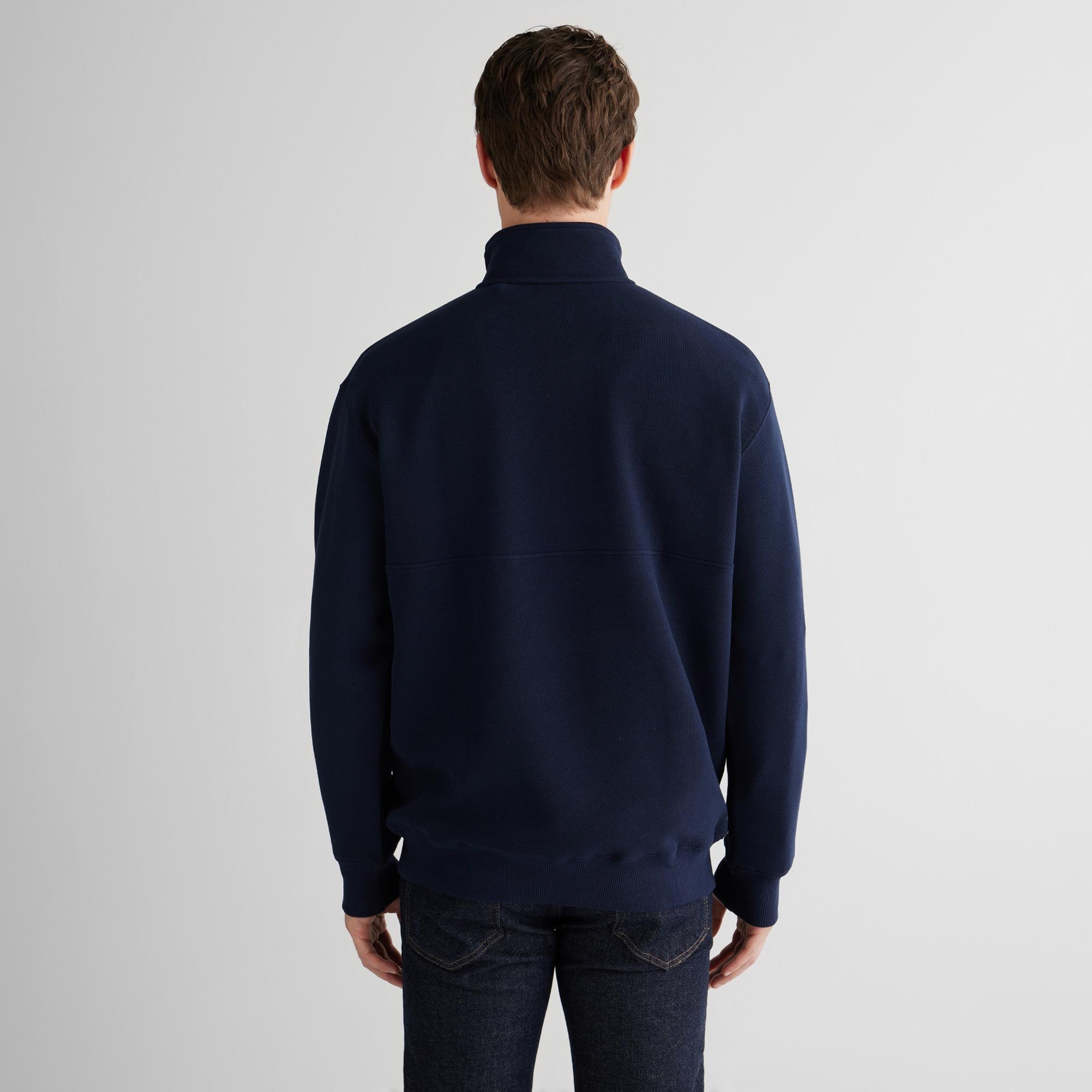 GANT Erkek Lacivert Relaxed Fit Sweatshirt