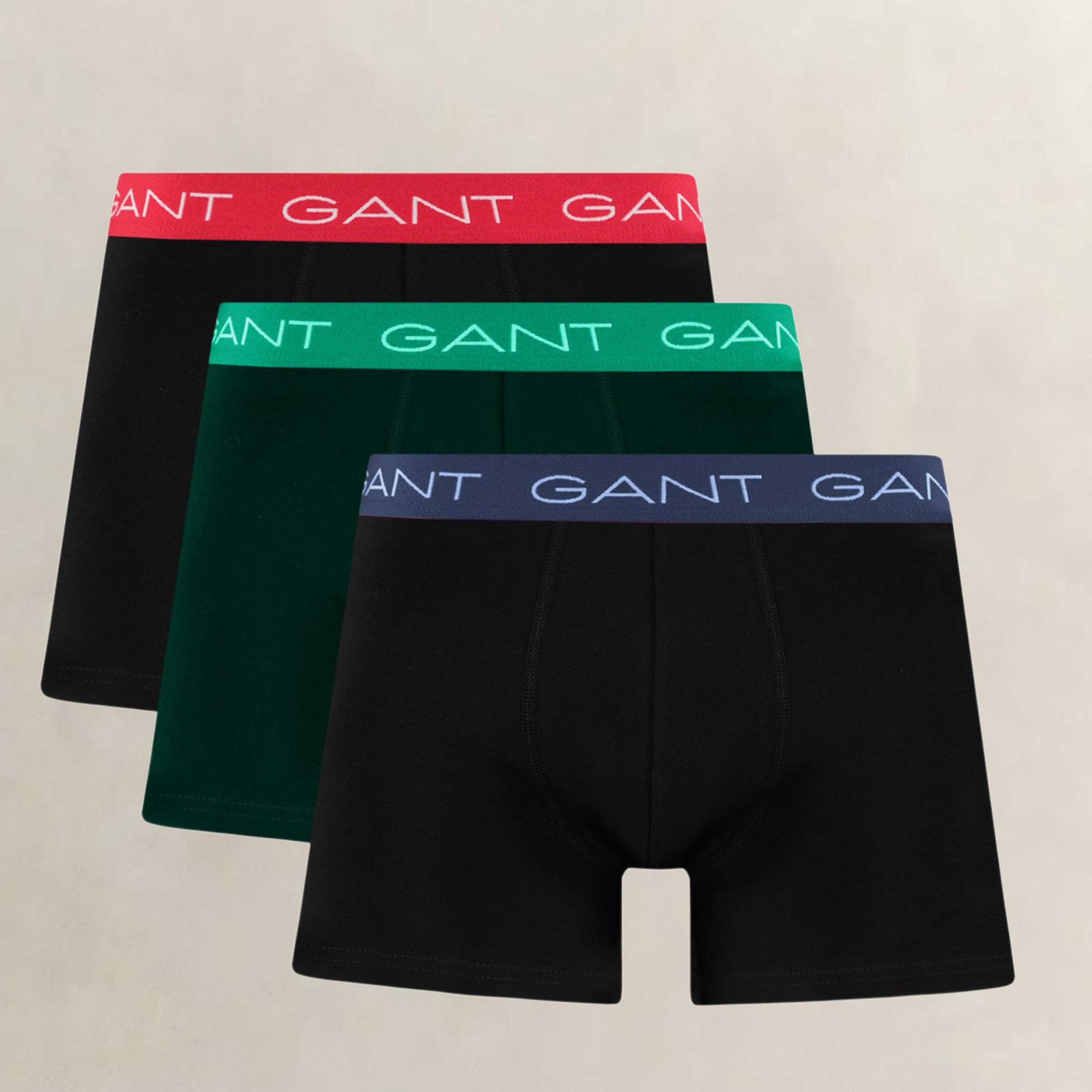 GANT Erkek Siyah Düz Boxer