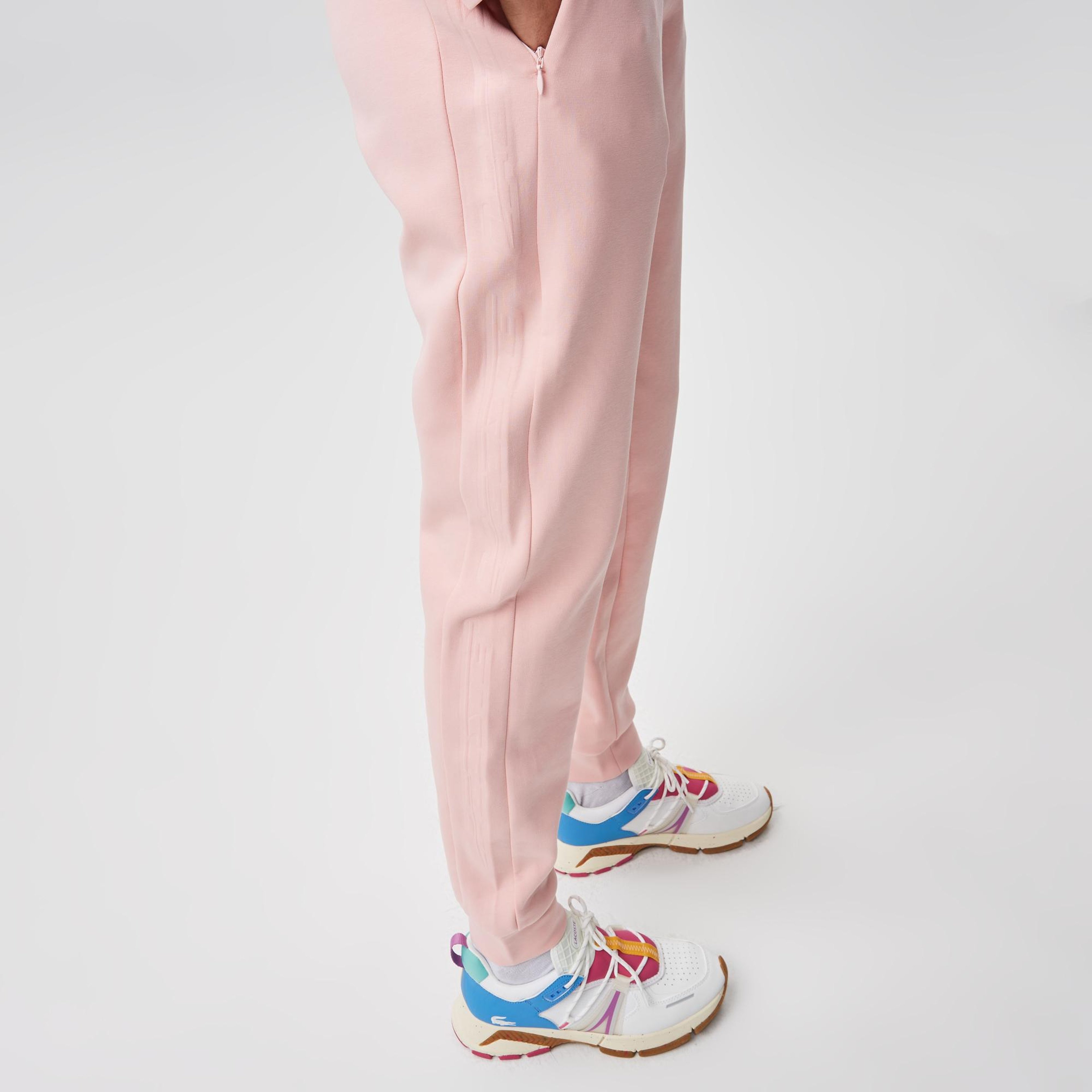 Kadın Slim Fit Baskılı Pembe Eşofman Altı