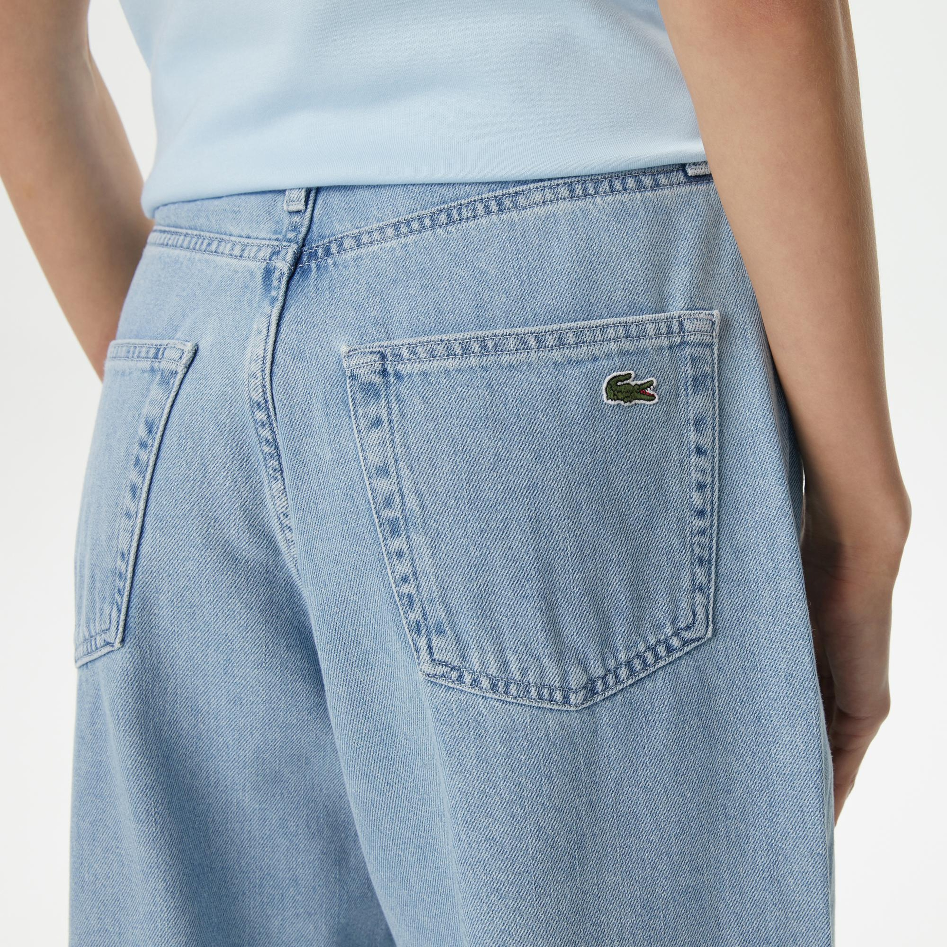 Lacoste Loose Fit Kadın Mavi Pantolon