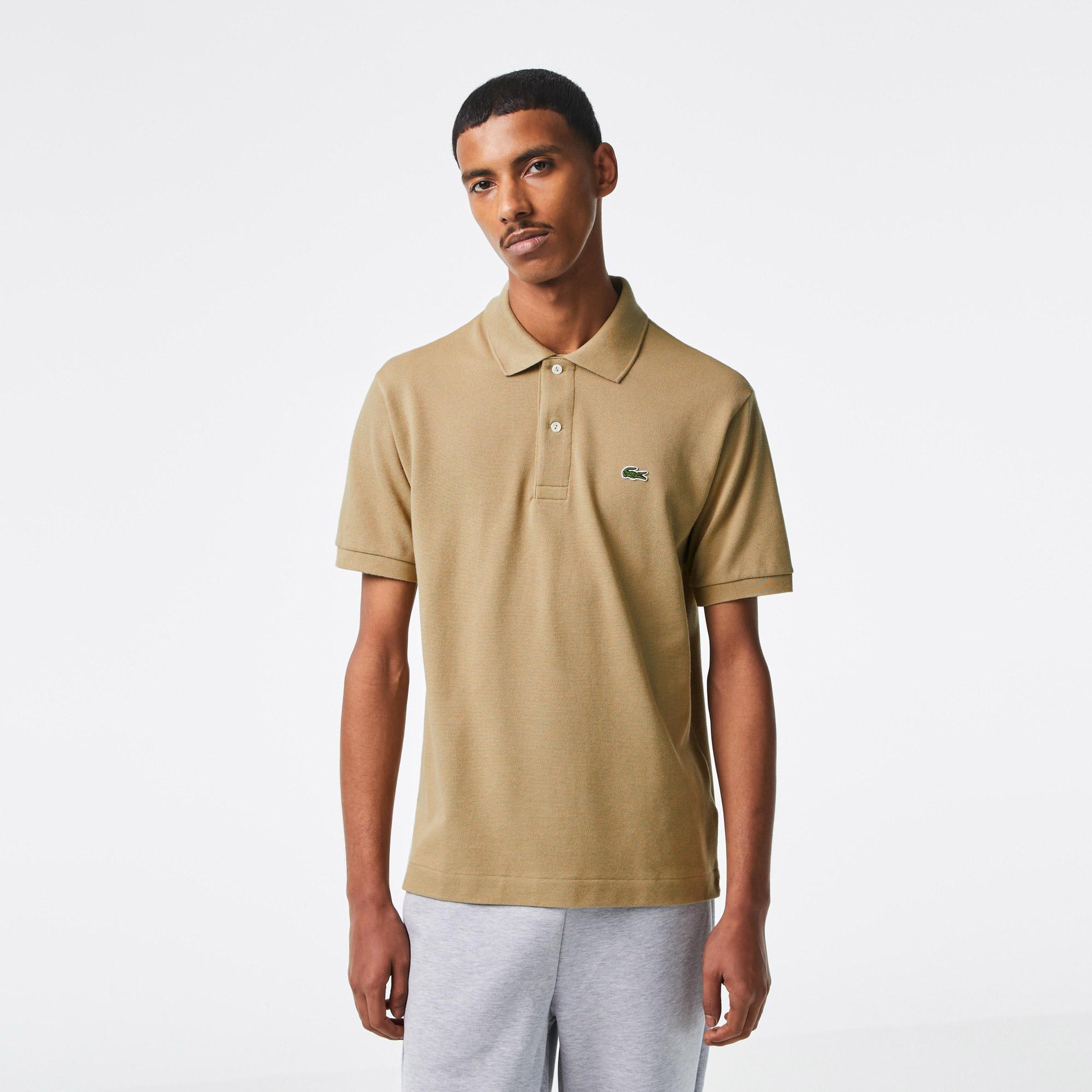 L.12.12 Erkek Classic Fit Bej Polo