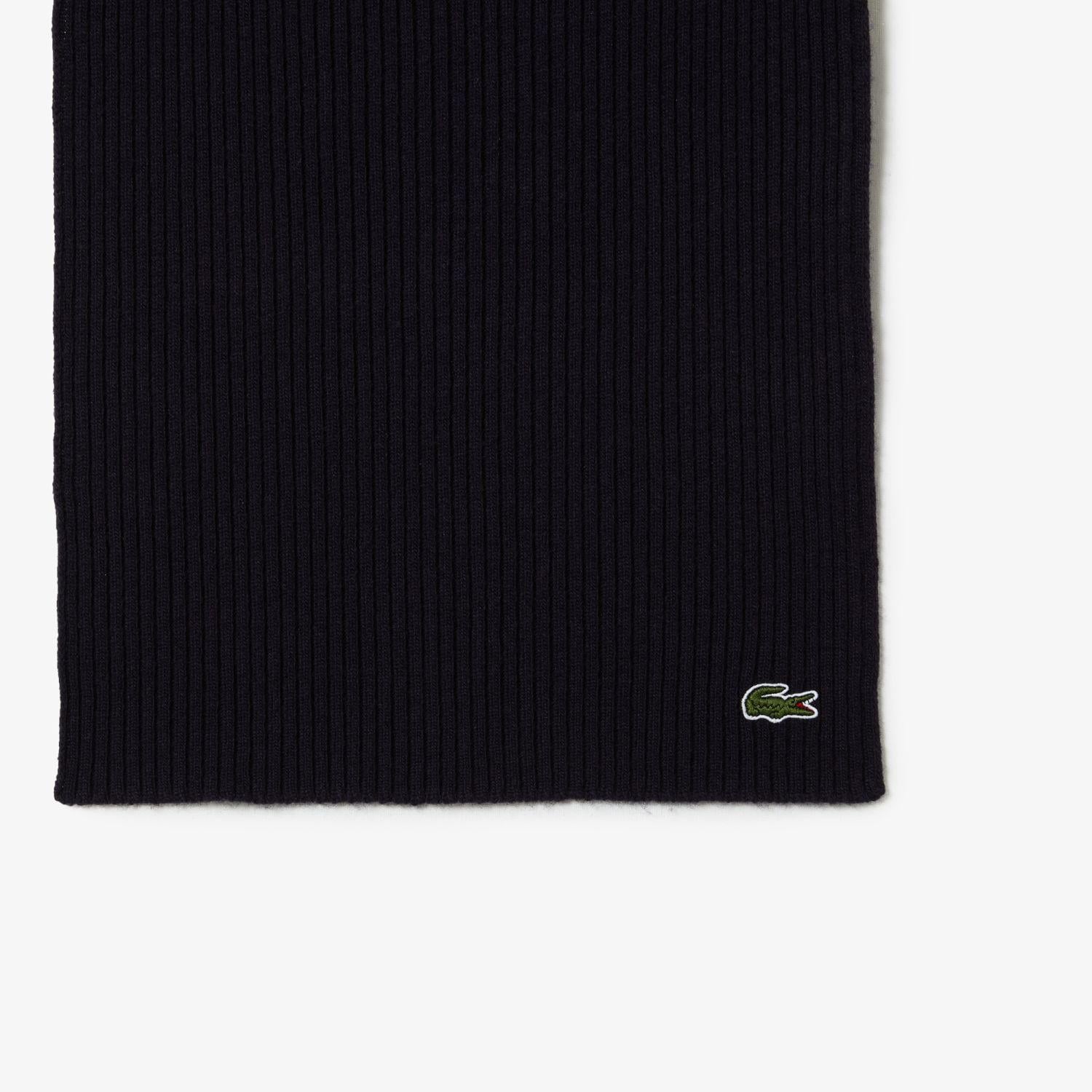 Unisex Lacivert Yün Atkı