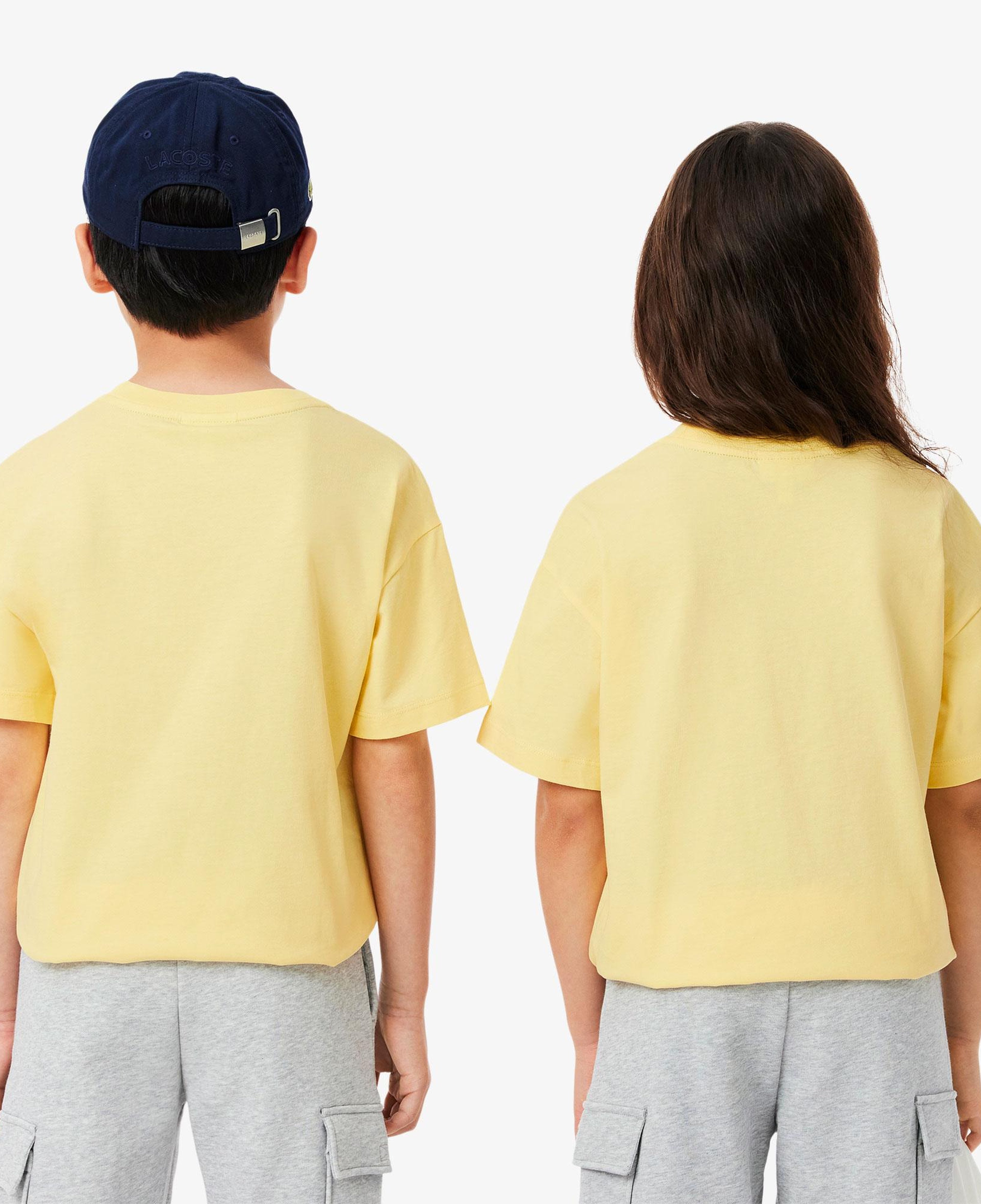 Çocuk Bisiklet Yaka Baskılı Sarı T-Shirt