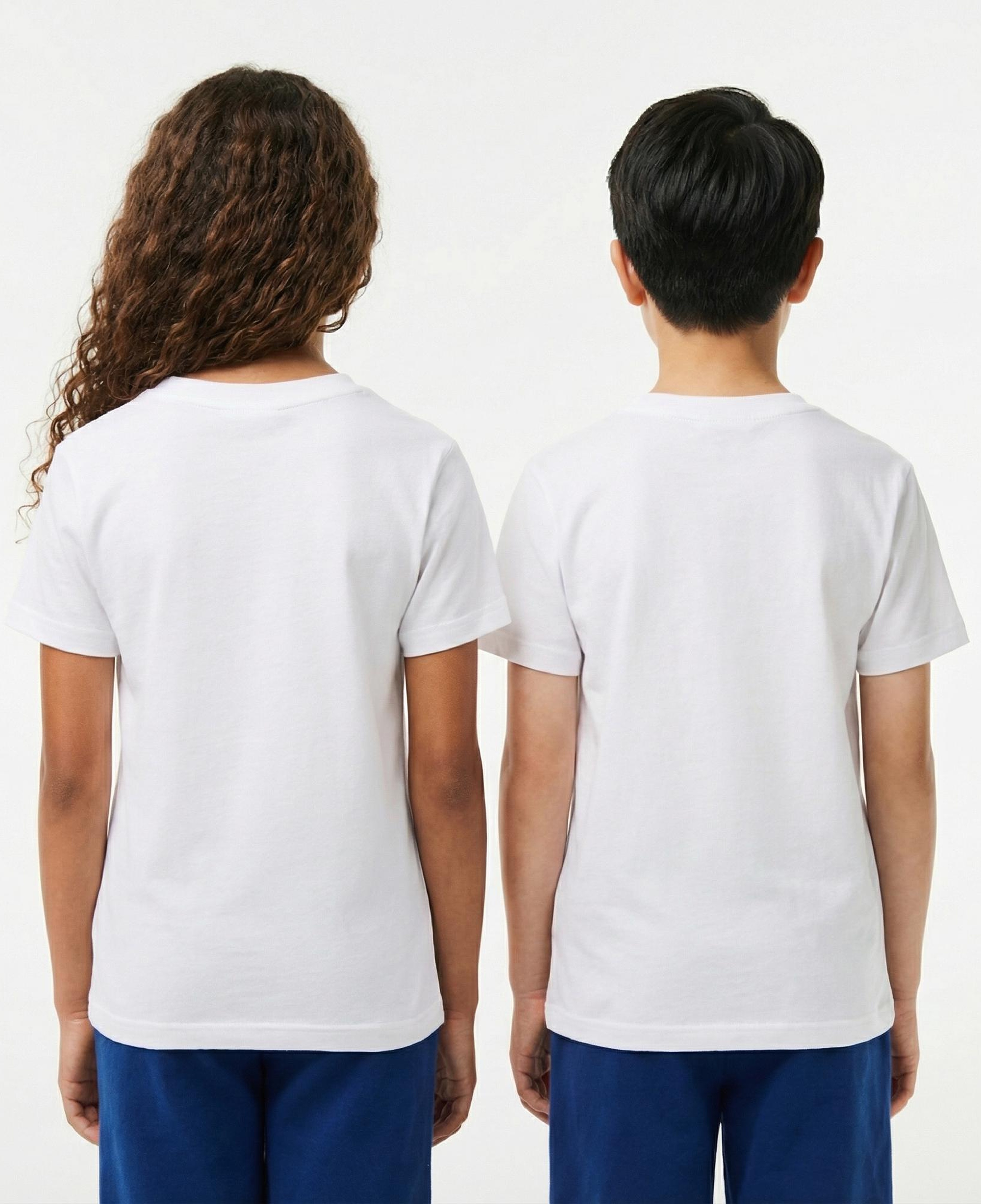 Lacoste Çocuk Bisiklet Yaka Beyaz T-Shirt