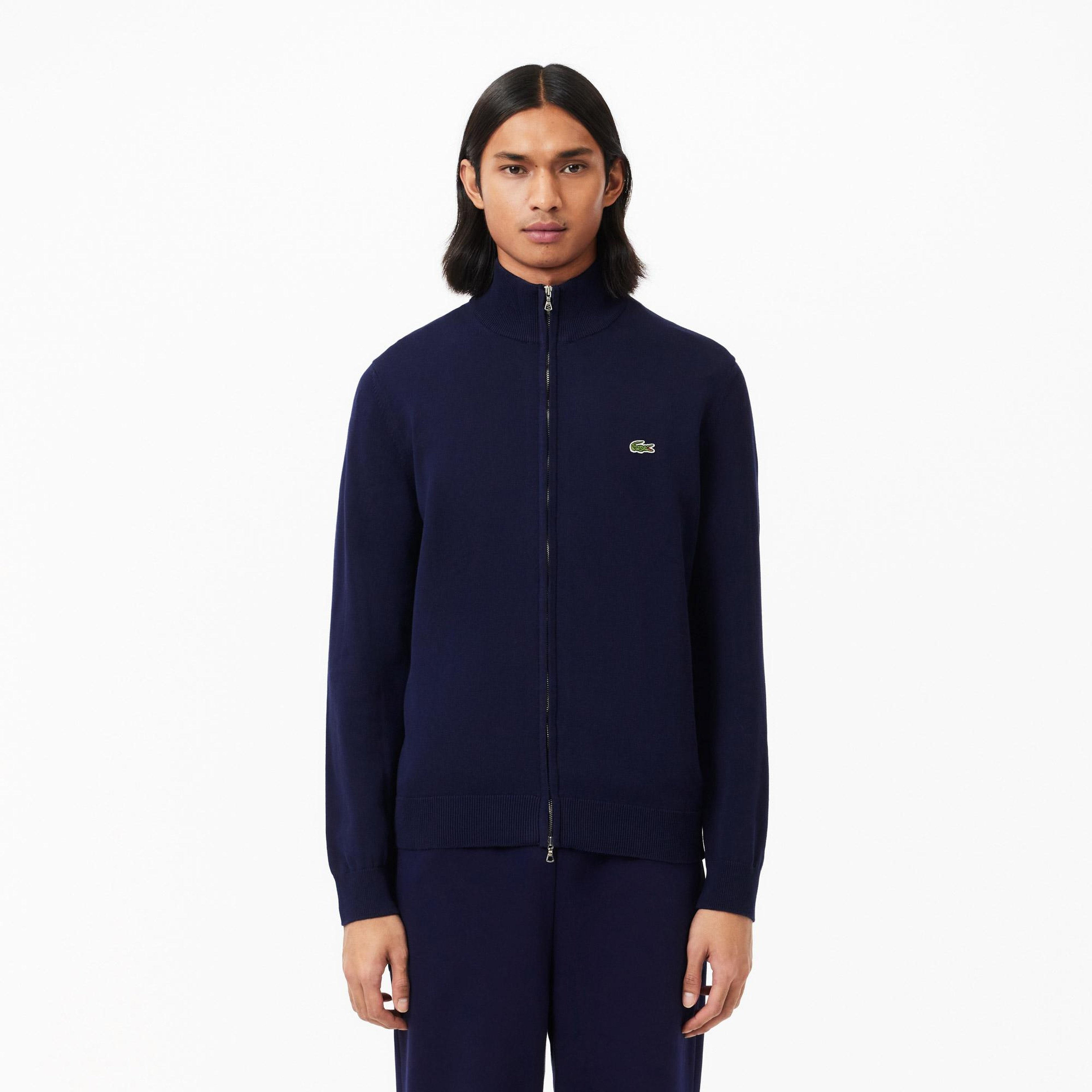 Lacoste Erkek Regular Fit Fermuarlı Lacivert Hırka