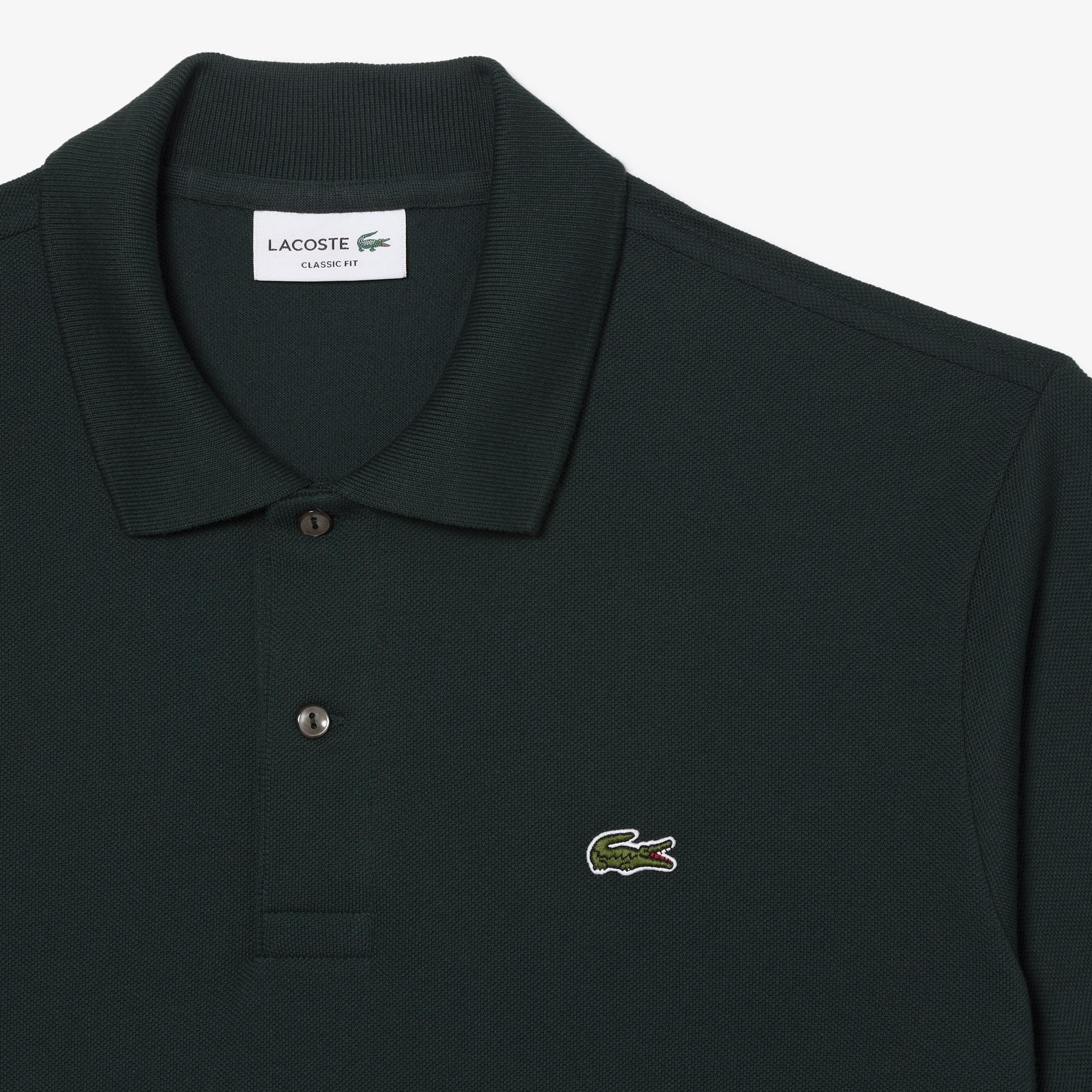 L.12.12 Erkek Classic Fit Koyu Yeşil Polo