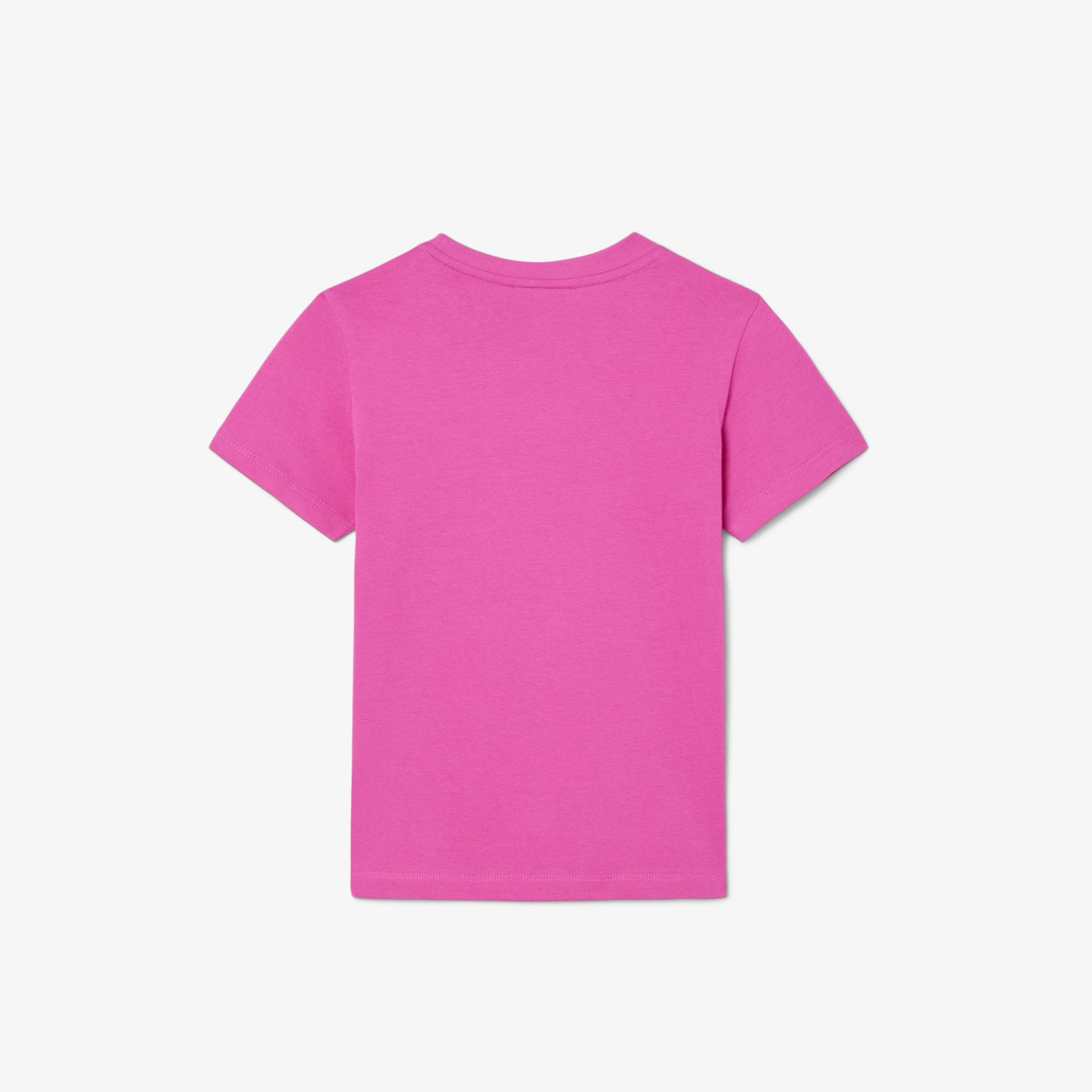 Çocuk Bisiklet Yaka Pembe T-Shirt