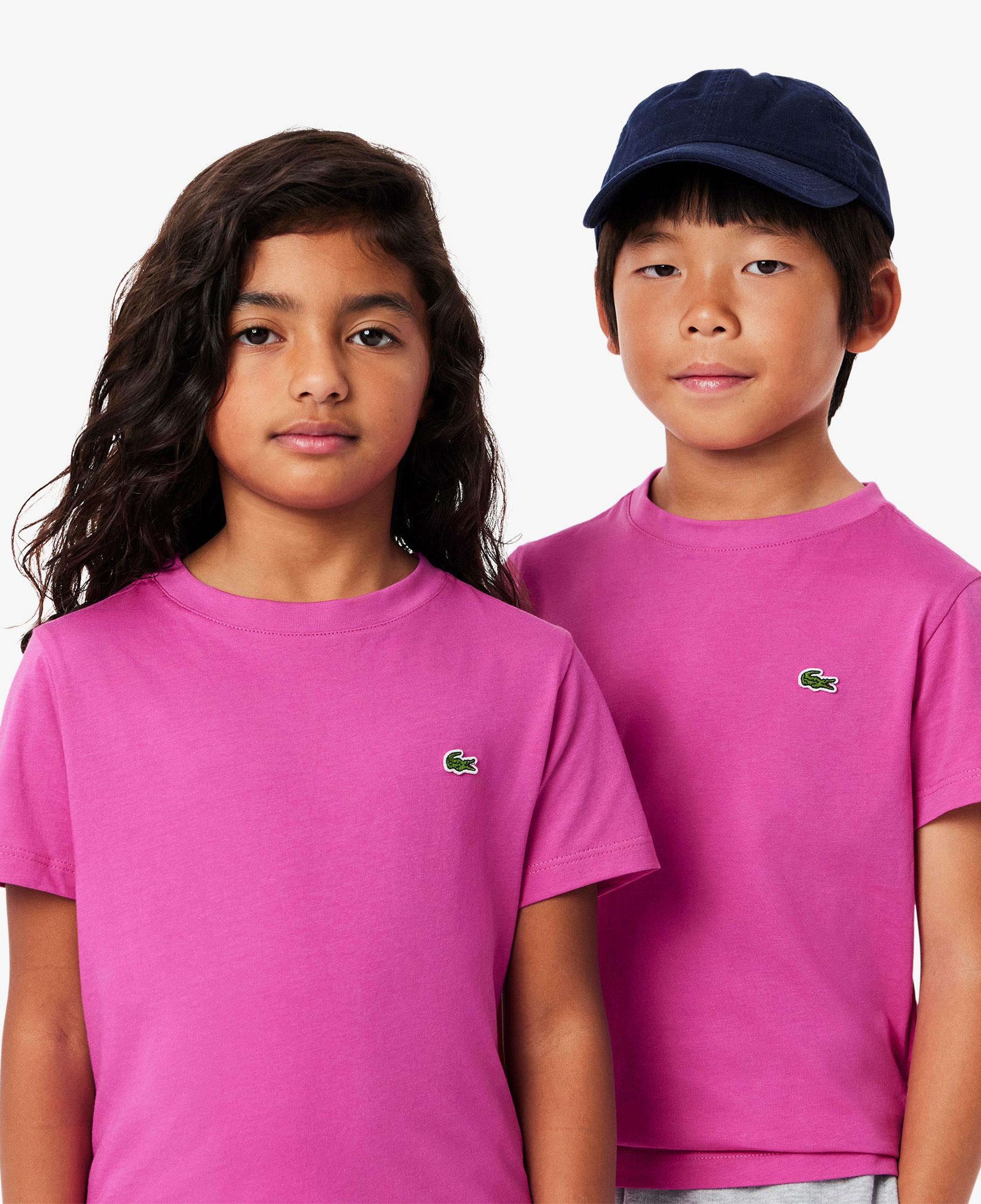 Çocuk Bisiklet Yaka Pembe T-Shirt