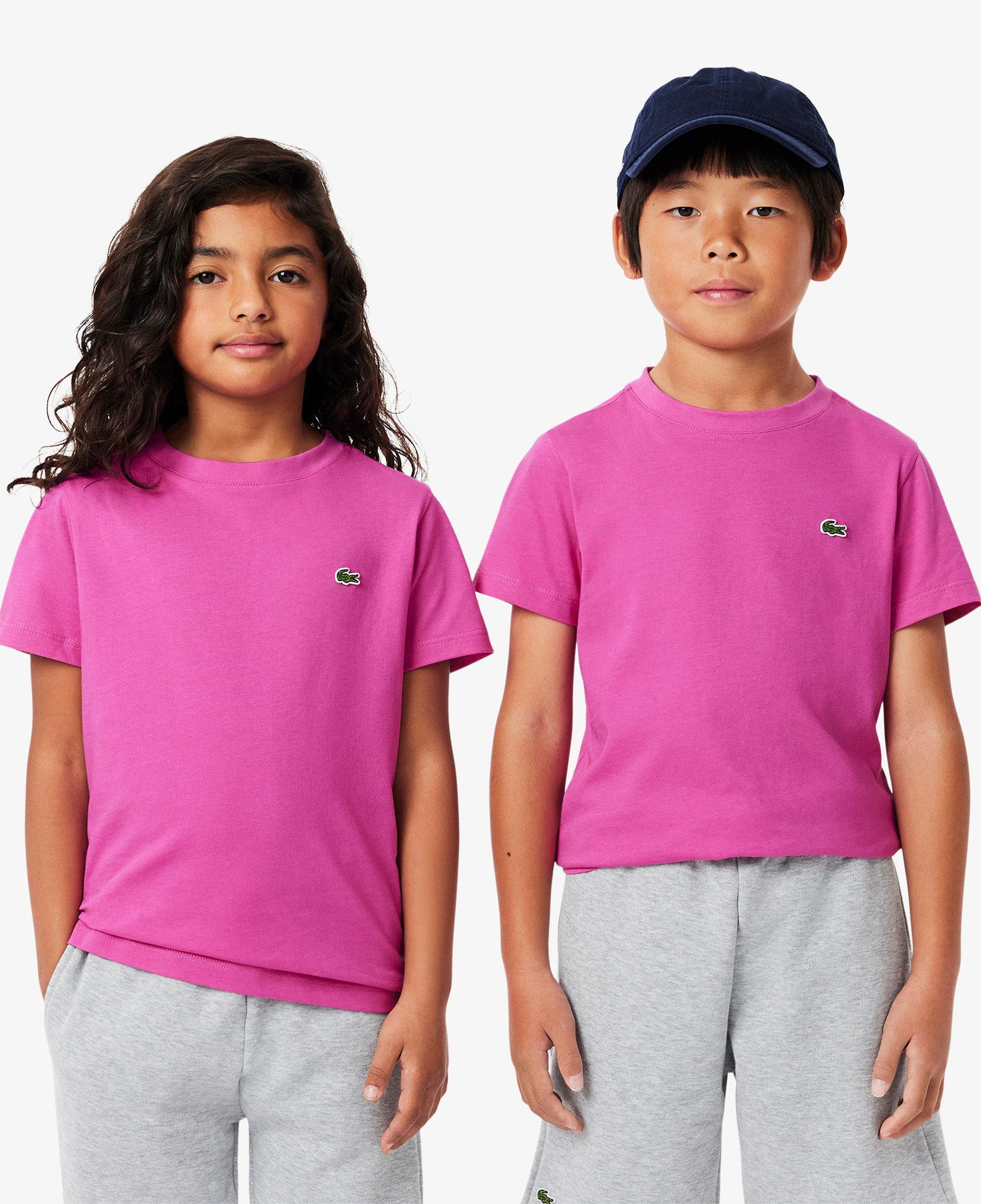 Çocuk Bisiklet Yaka Pembe T-Shirt