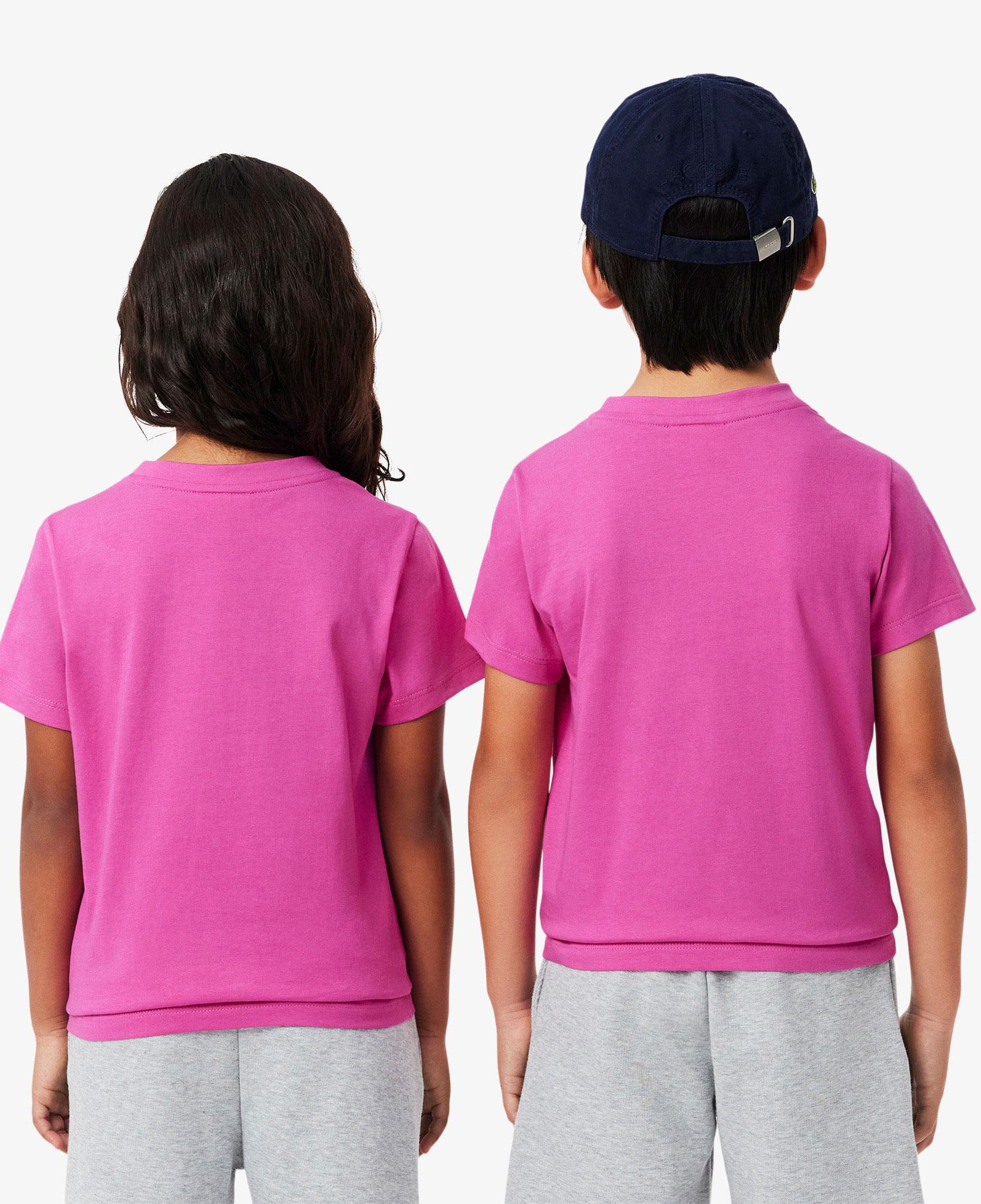 Çocuk Bisiklet Yaka Pembe T-Shirt