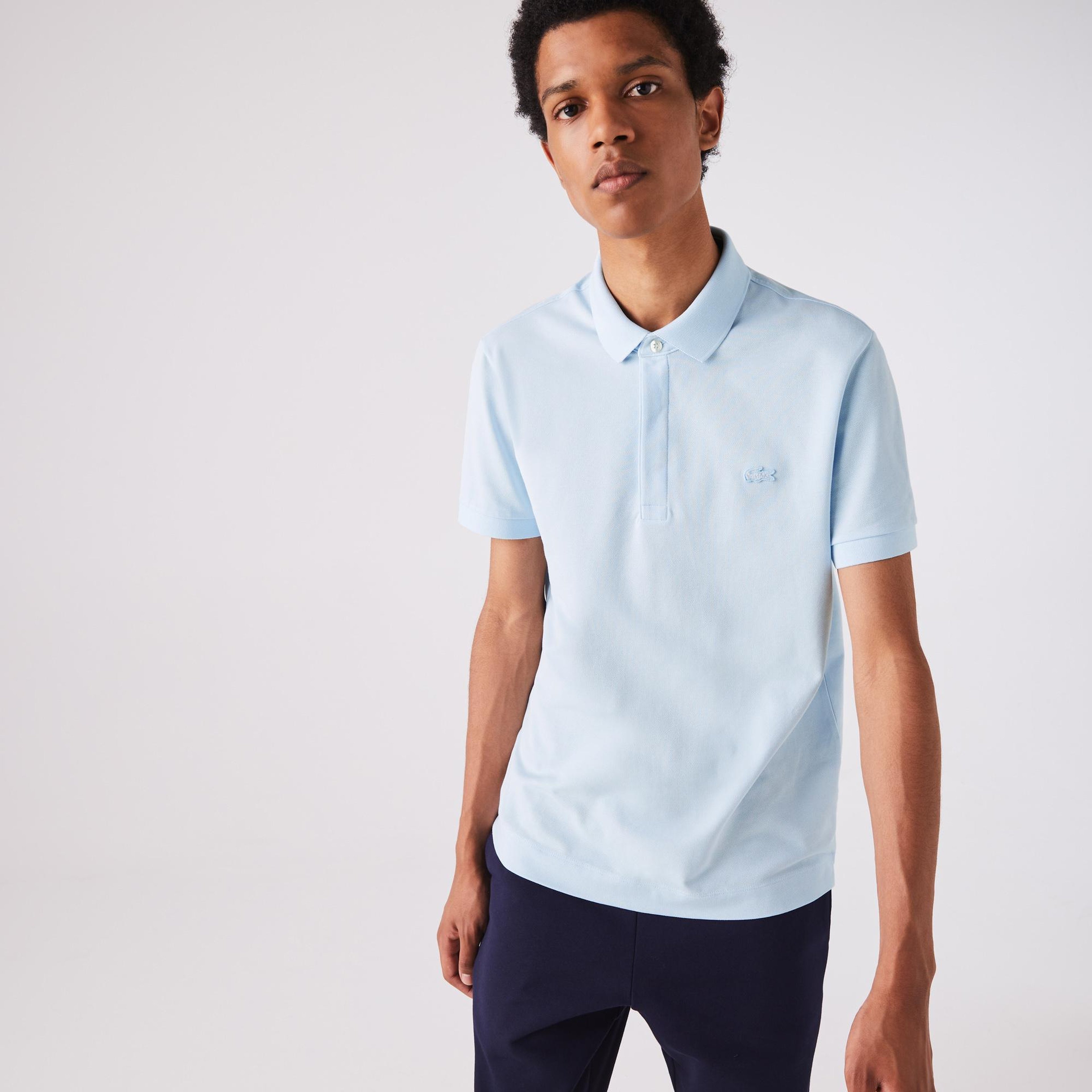 Erkek Regular Fit Açık Mavi Paris Polo