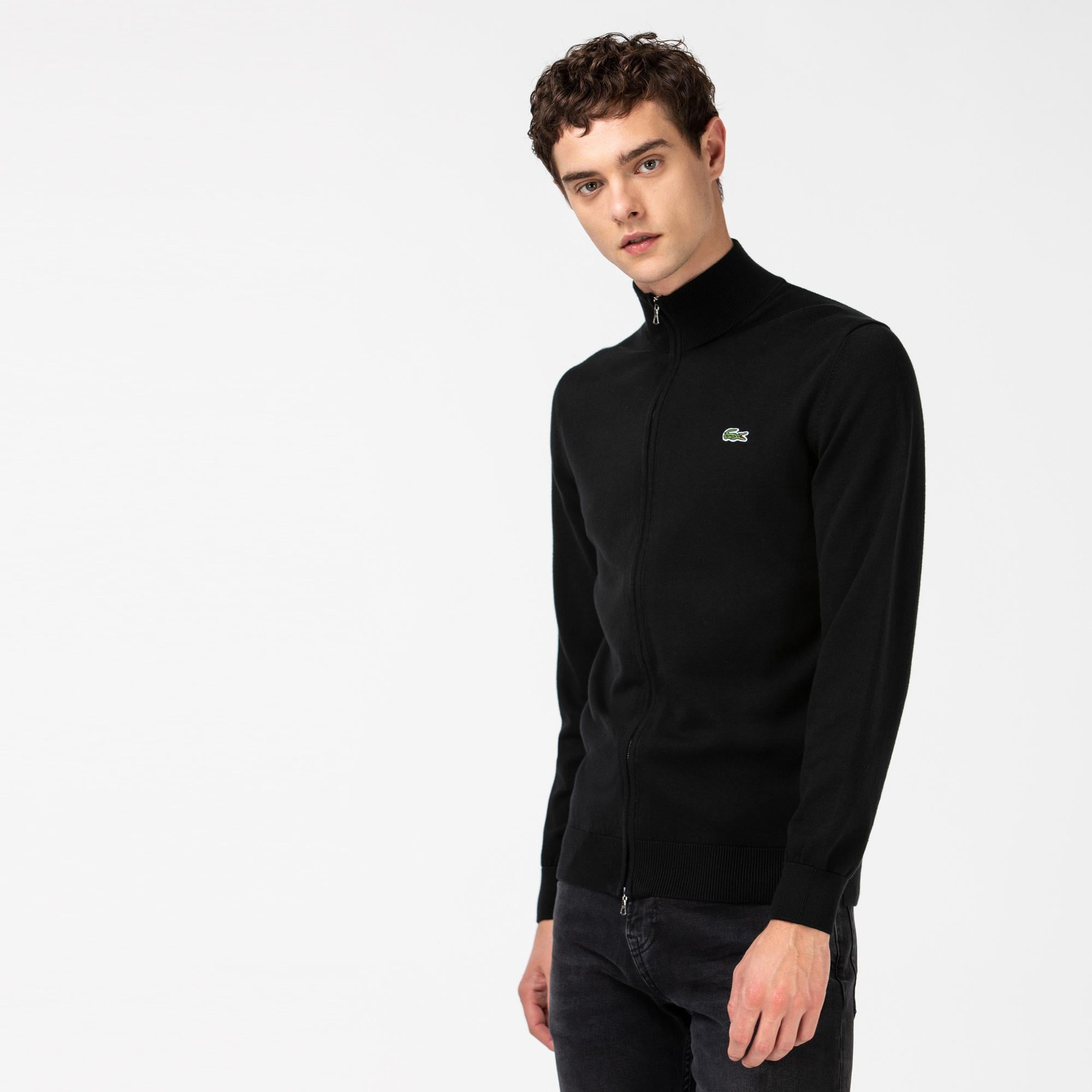 Lacoste Erkek Regular Fit Fermuarlı Siyah Hırka