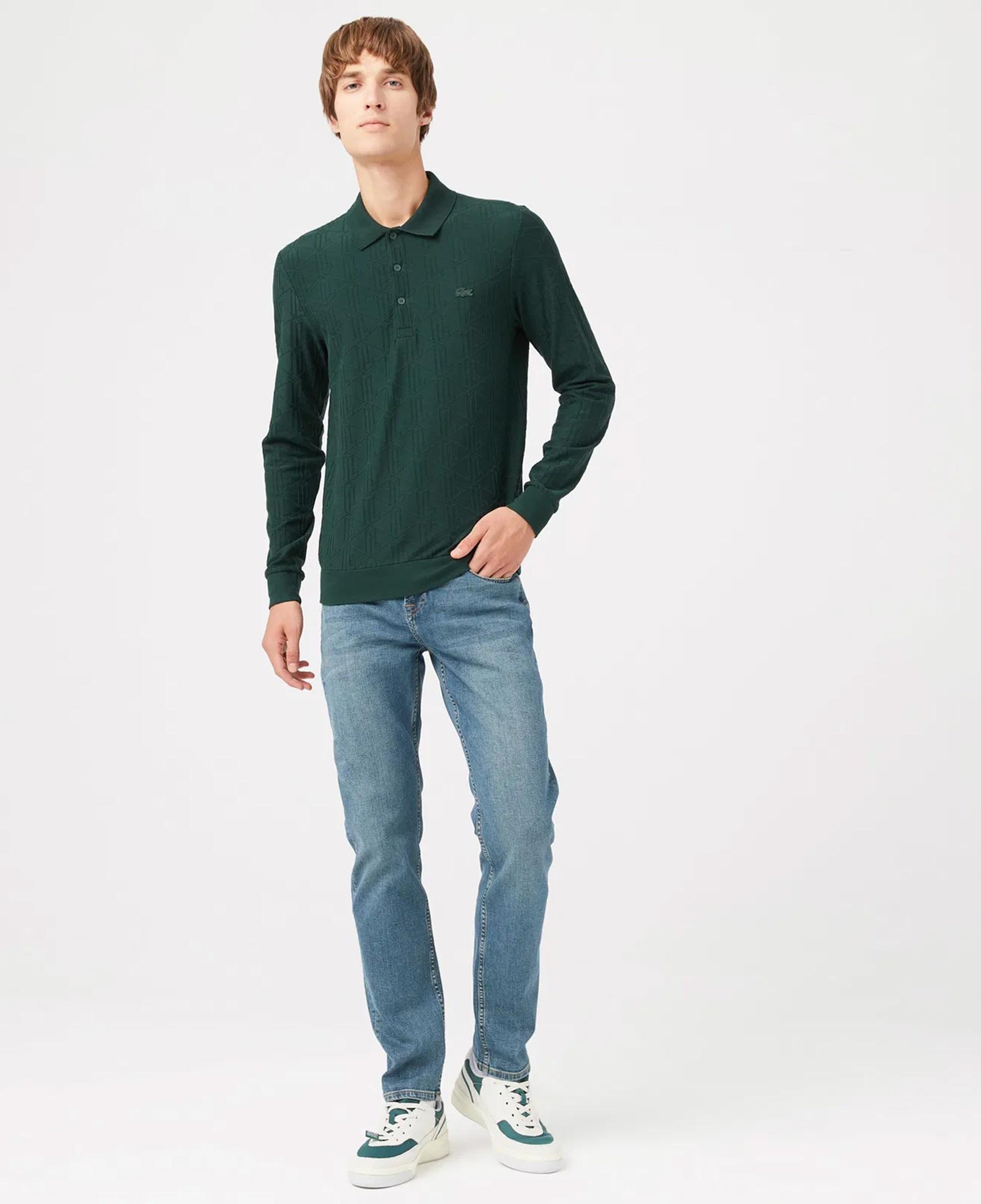 Lacoste Erkek Slim Fit Mavi Jean Pantolon