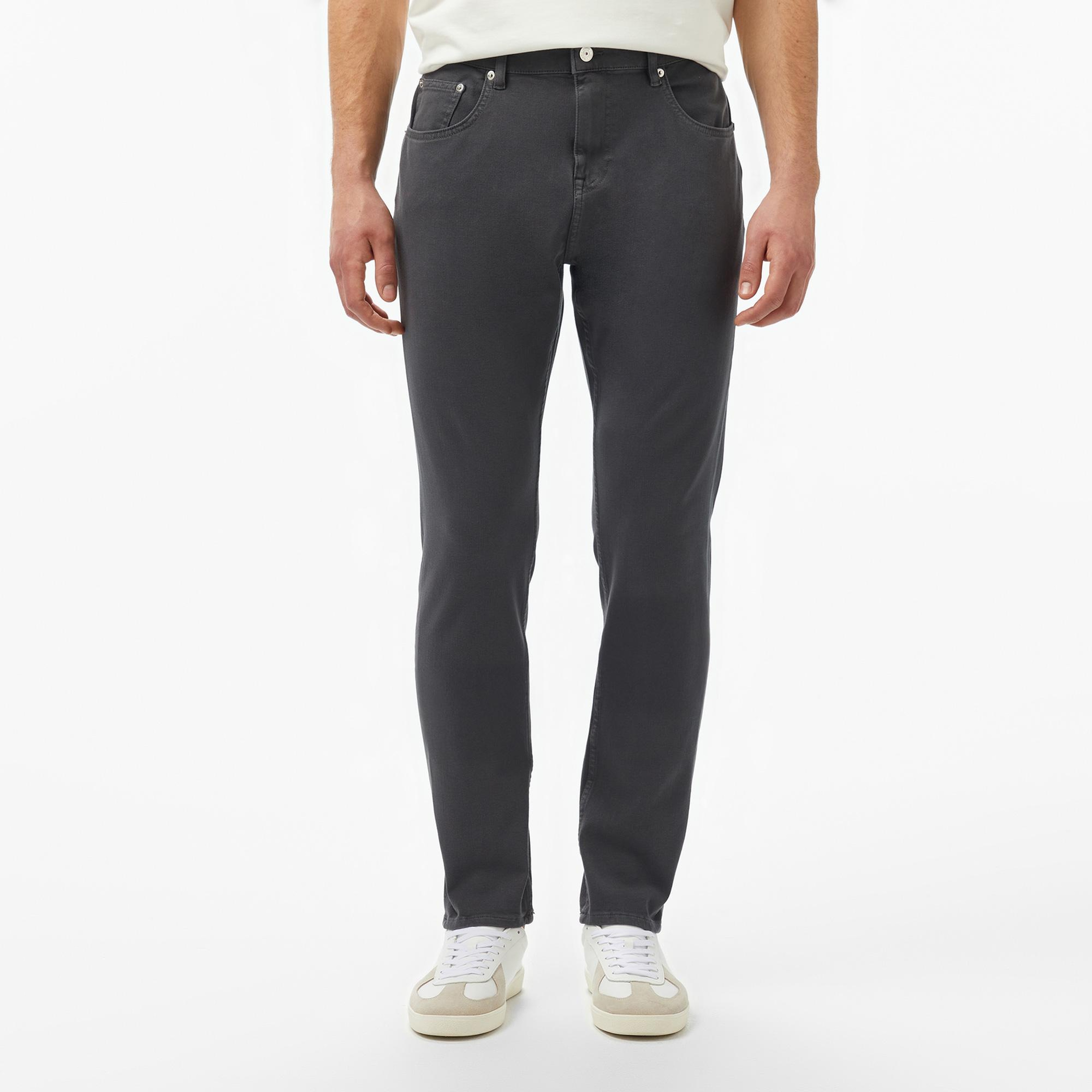 Lacoste Erkek Slim Fit Gri Jean Pantolon
