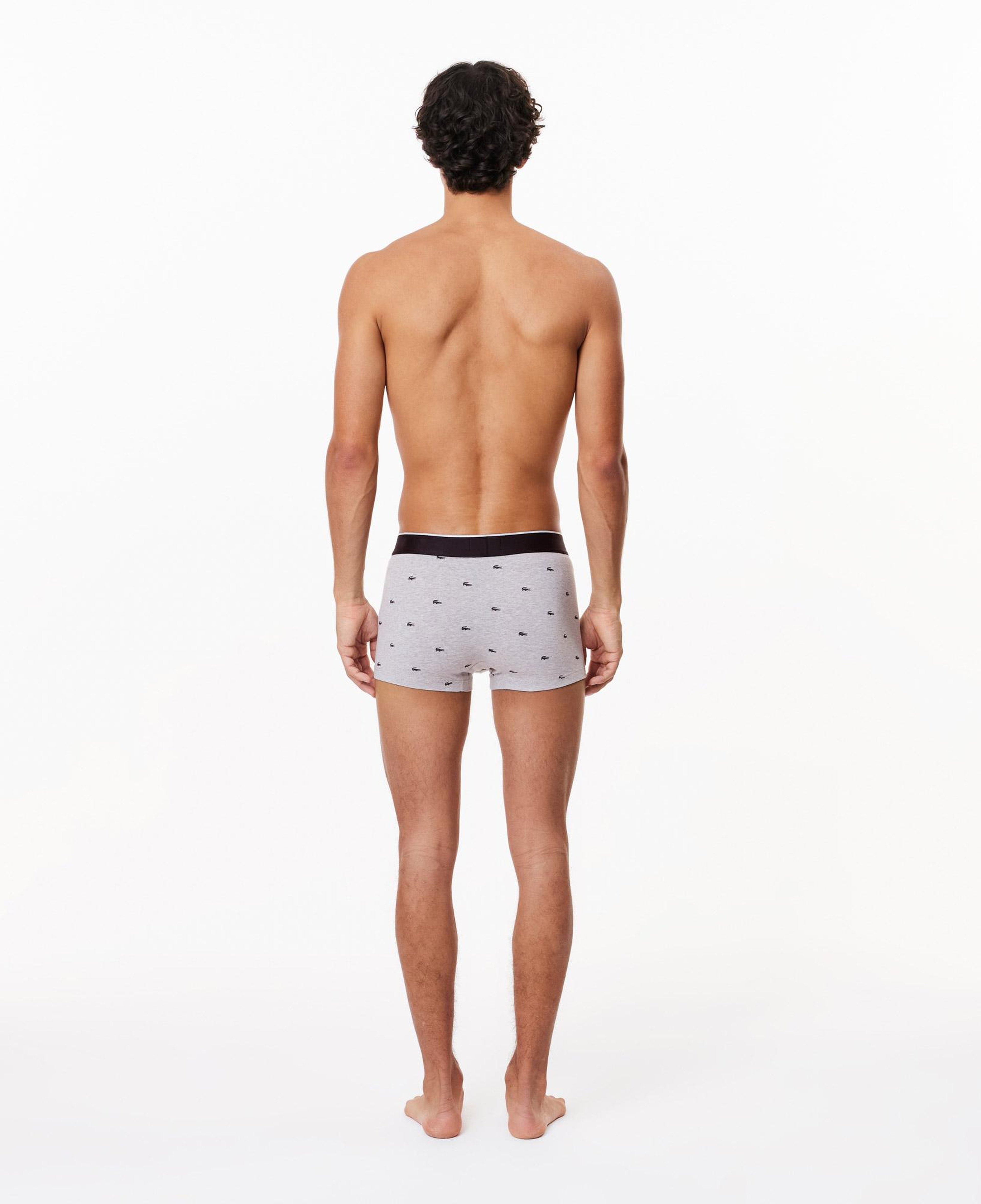 Core Erkek Baskılı 3'lü Gri Boxer