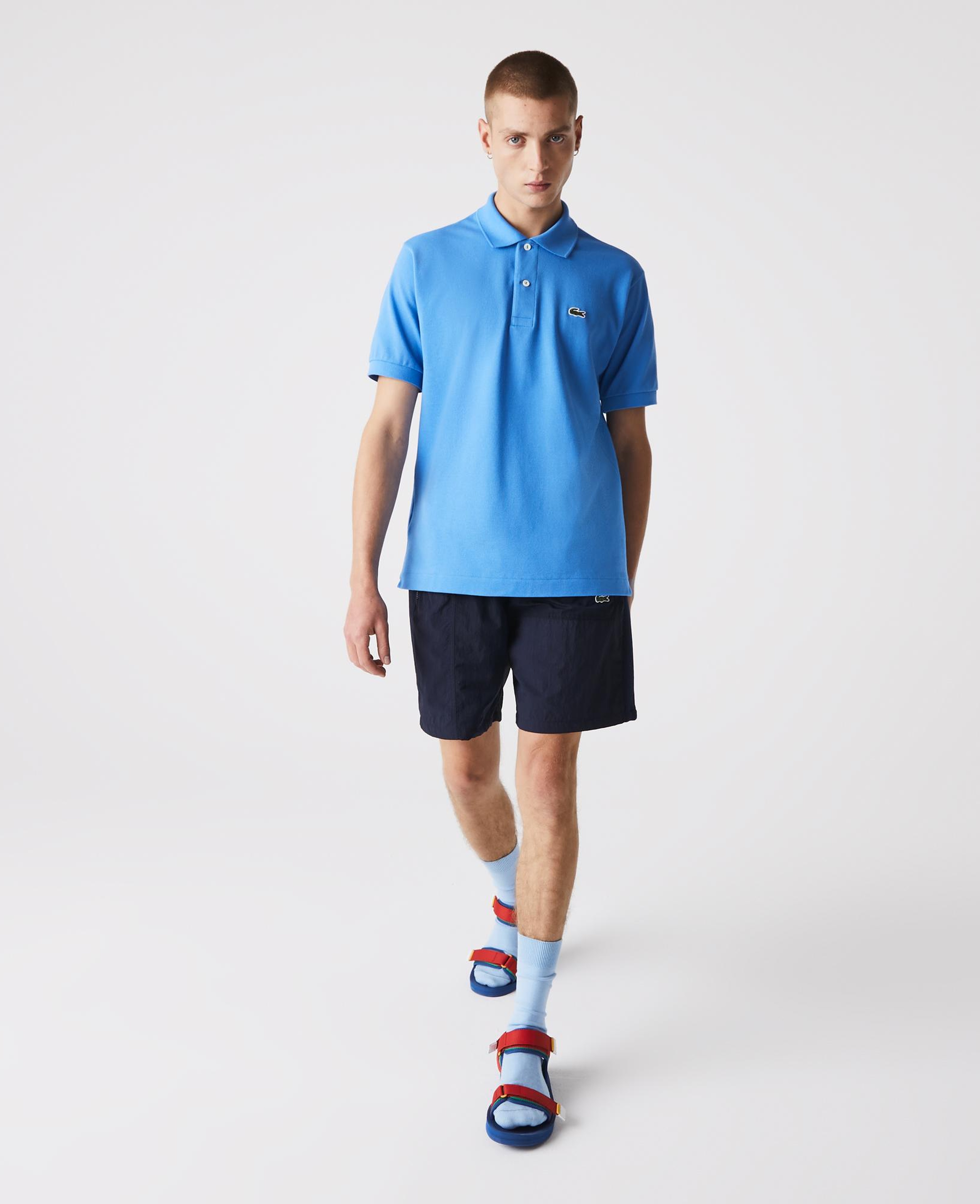 L.12.12 Erkek Classic Fit Mavi Polo