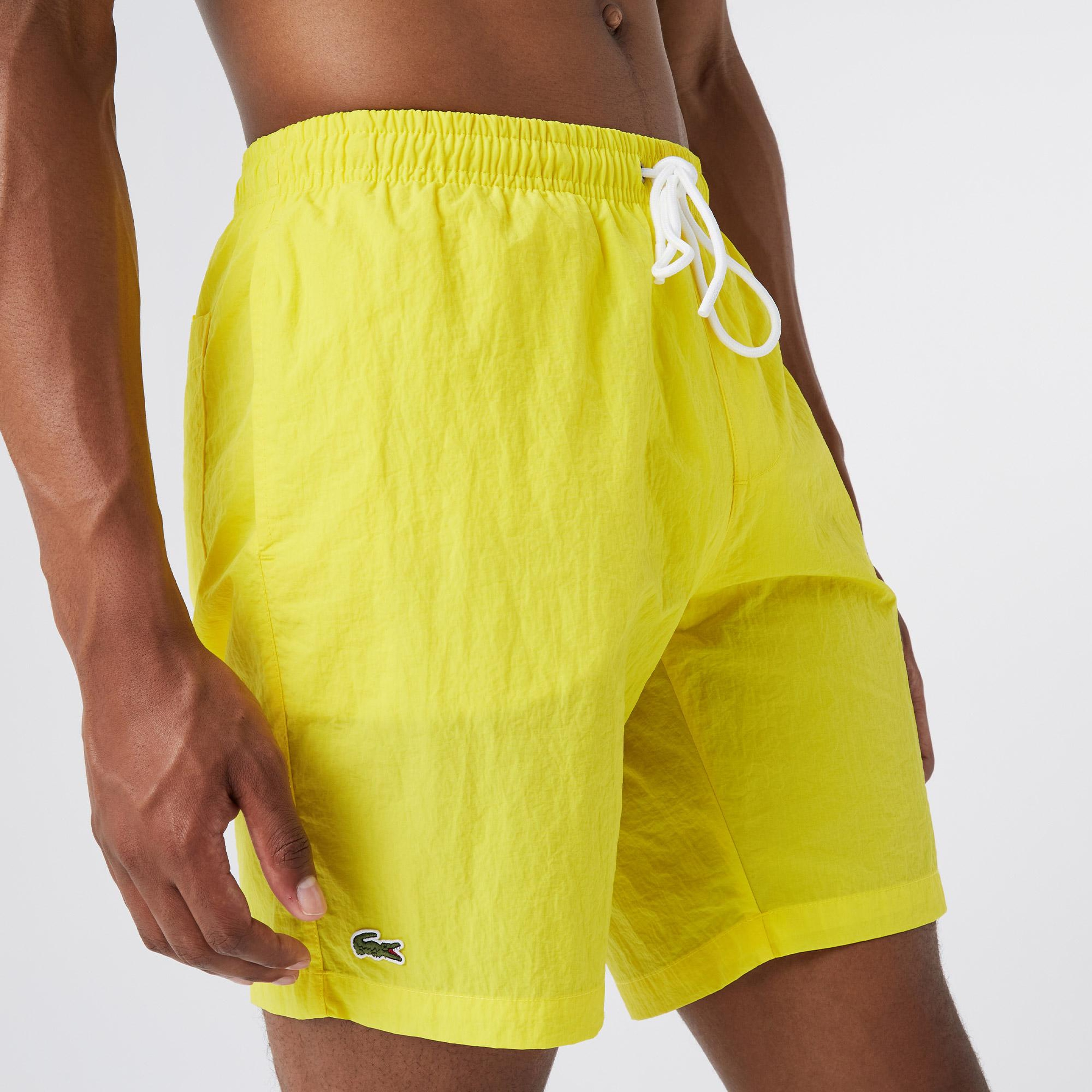 Lacoste Erkek Sarı Deniz Şortu