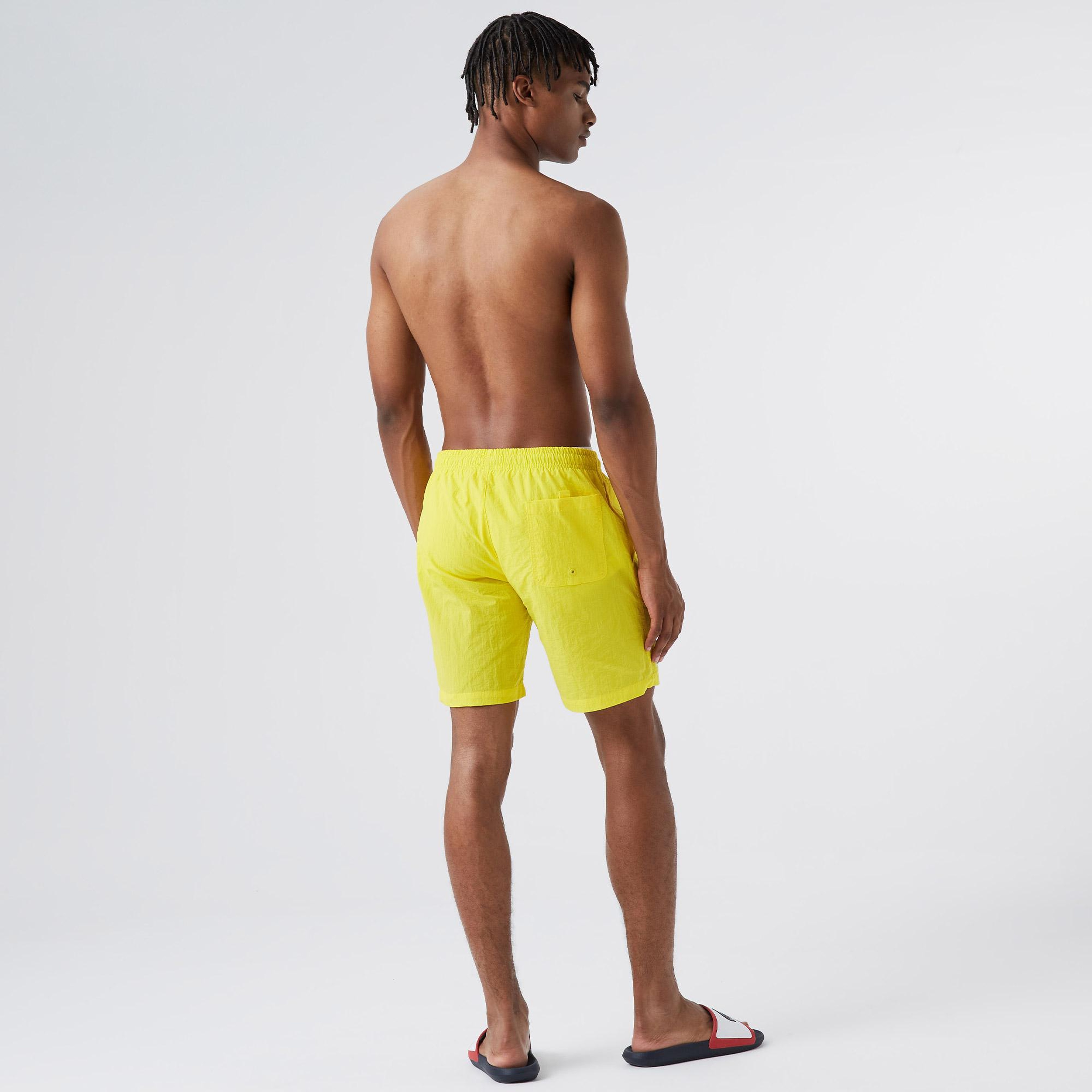 Lacoste Erkek Sarı Deniz Şortu