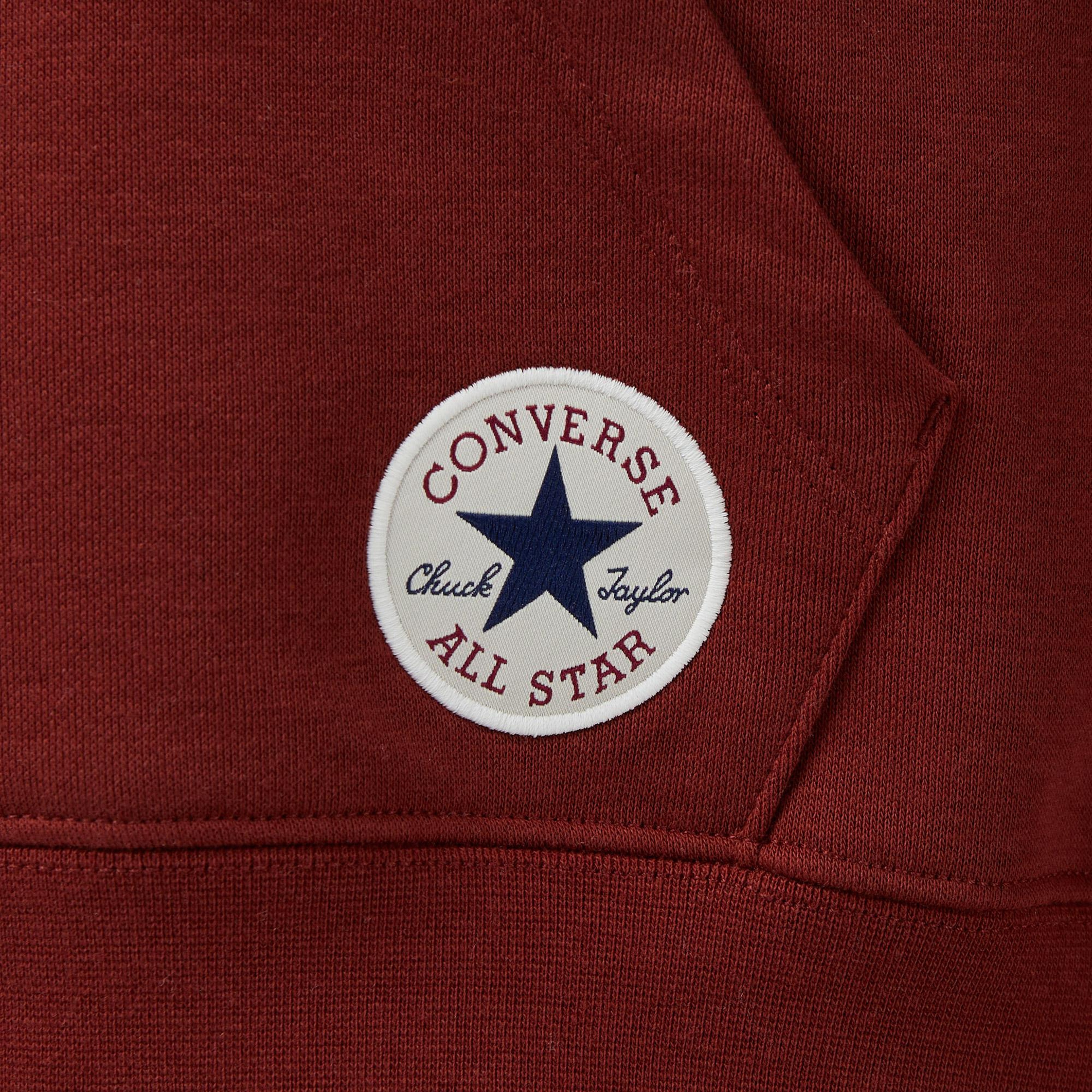 Converse Classic Kadın Bordo Crop Sweatshirt